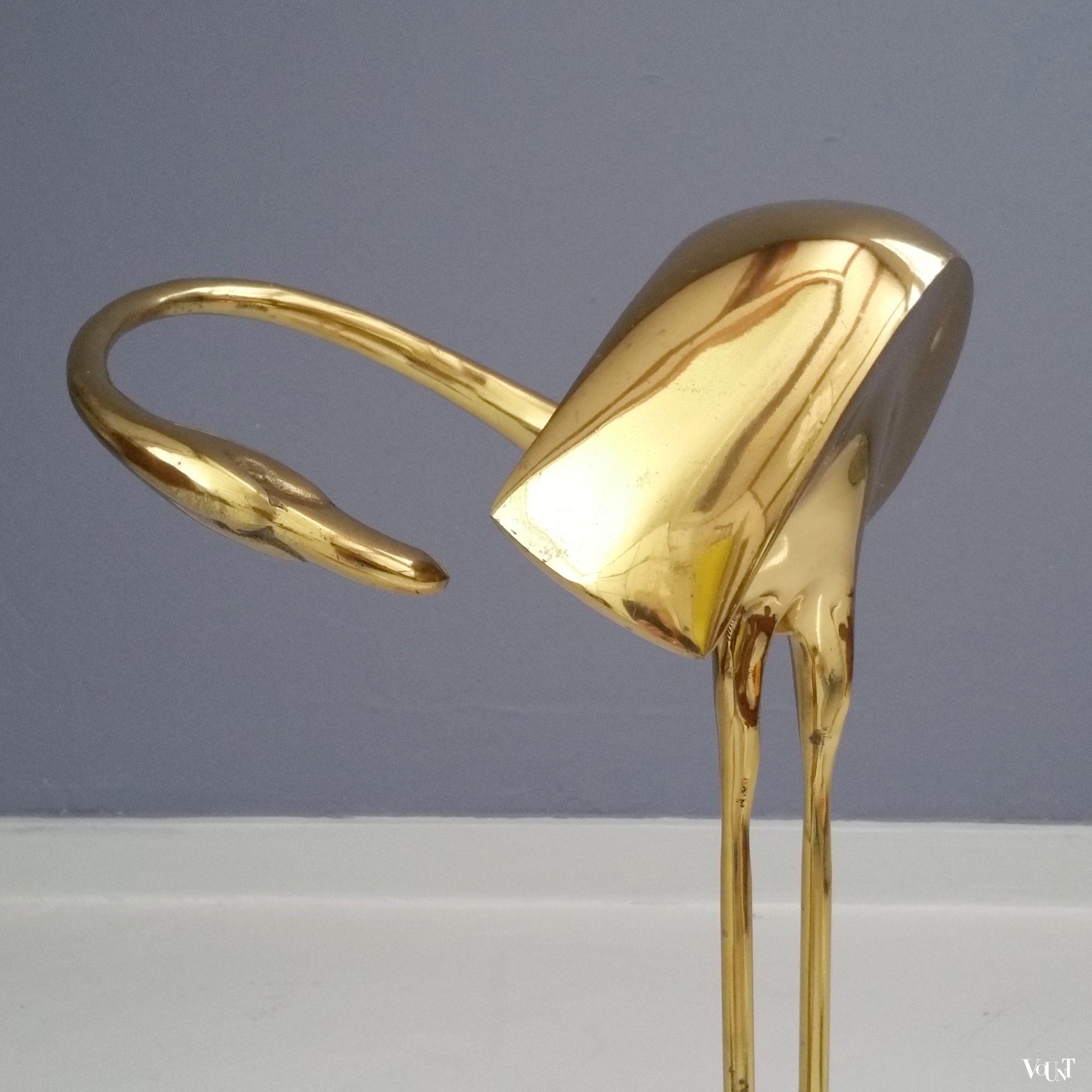 Paraplubak messing flamingo, jaren '70