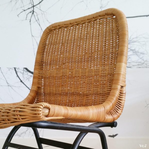 Set van 2 rotan stoeltjes, Rohé Noordwolde, jaren '60