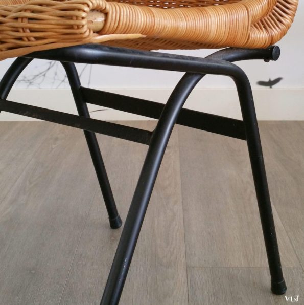 Set van 2 rotan stoeltjes, Rohé Noordwolde, jaren '60