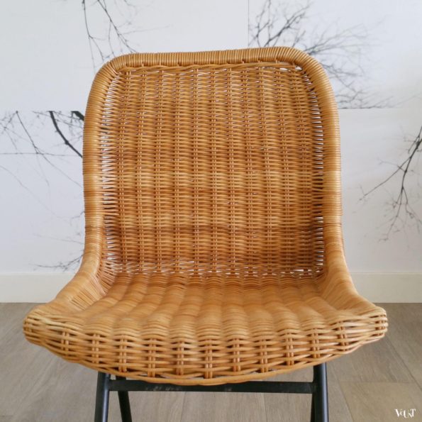 Set van 2 rotan stoeltjes, Rohé Noordwolde, jaren '60