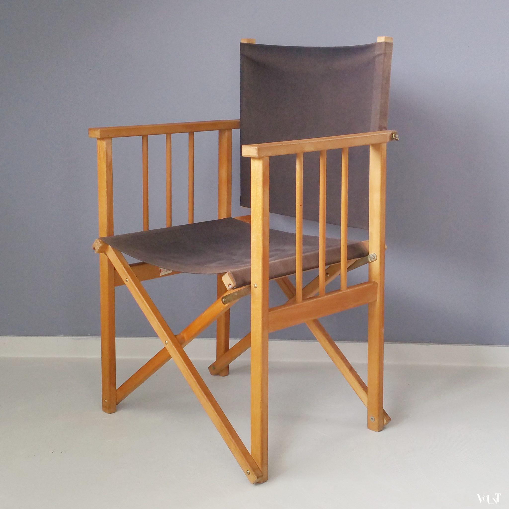 Vintage Deense regisseursstoel, Hyllinge Møbler, jaren '70