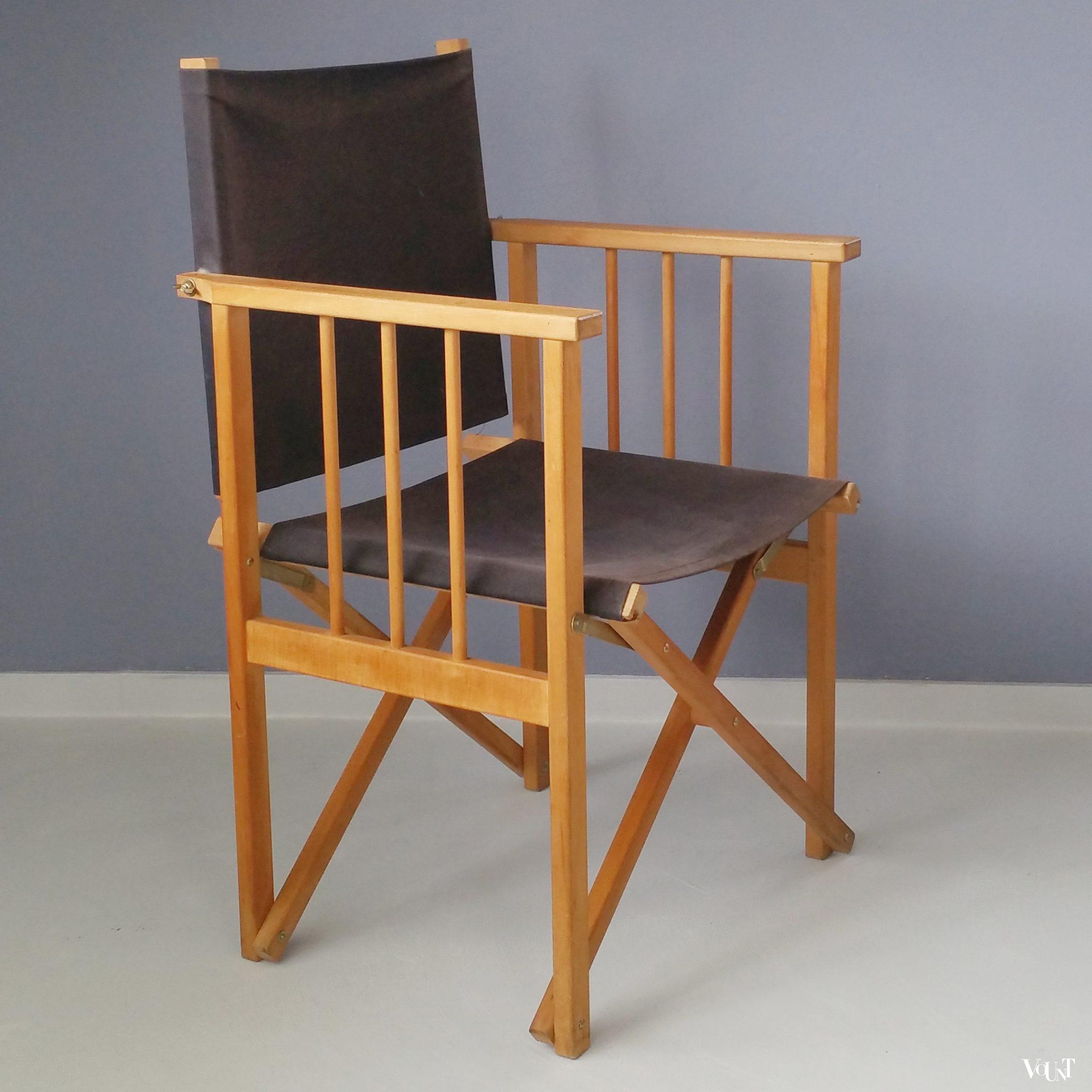 Vintage Deense regisseursstoel, Hyllinge Møbler, jaren '70