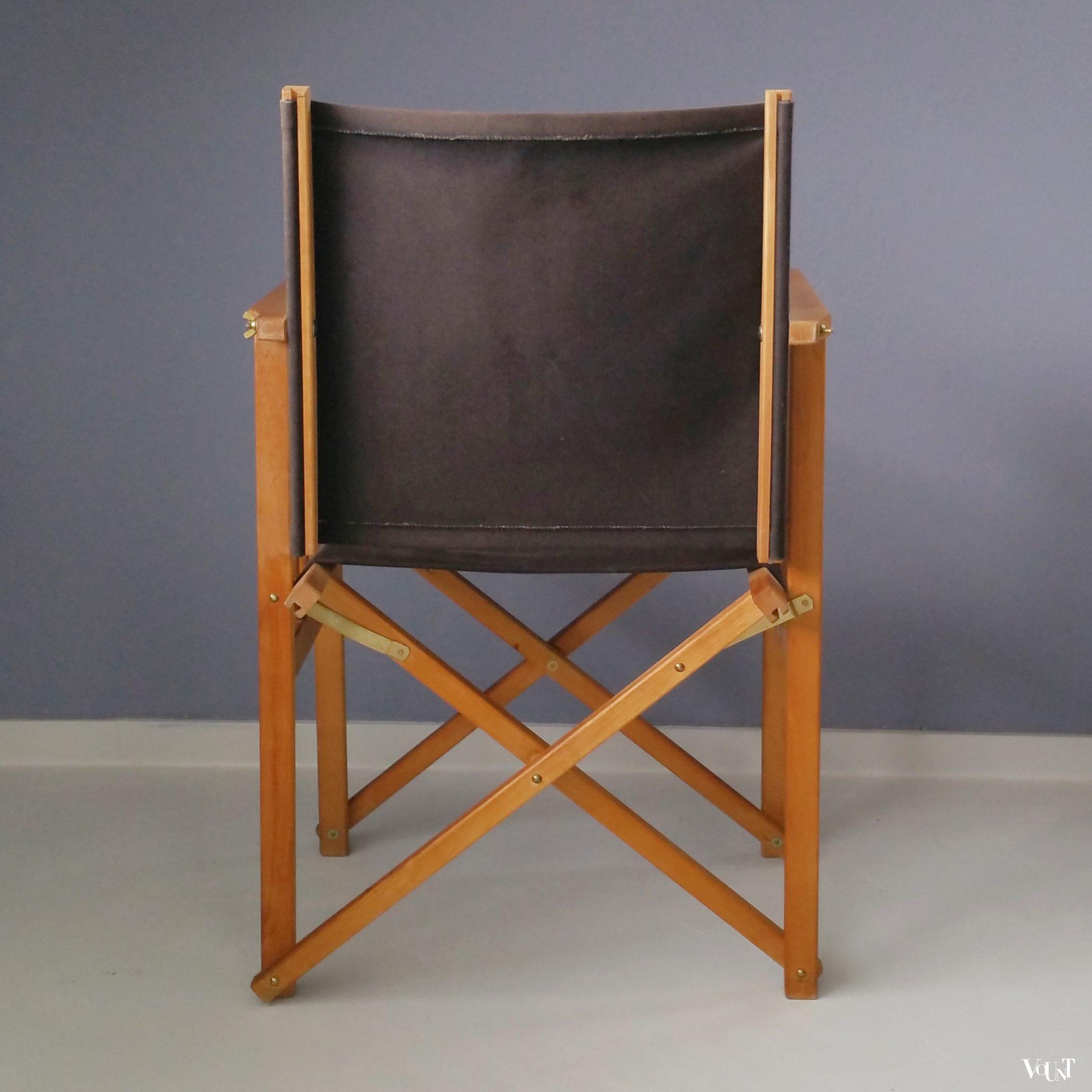 Vintage Deense regisseursstoel, Hyllinge Møbler, jaren '70