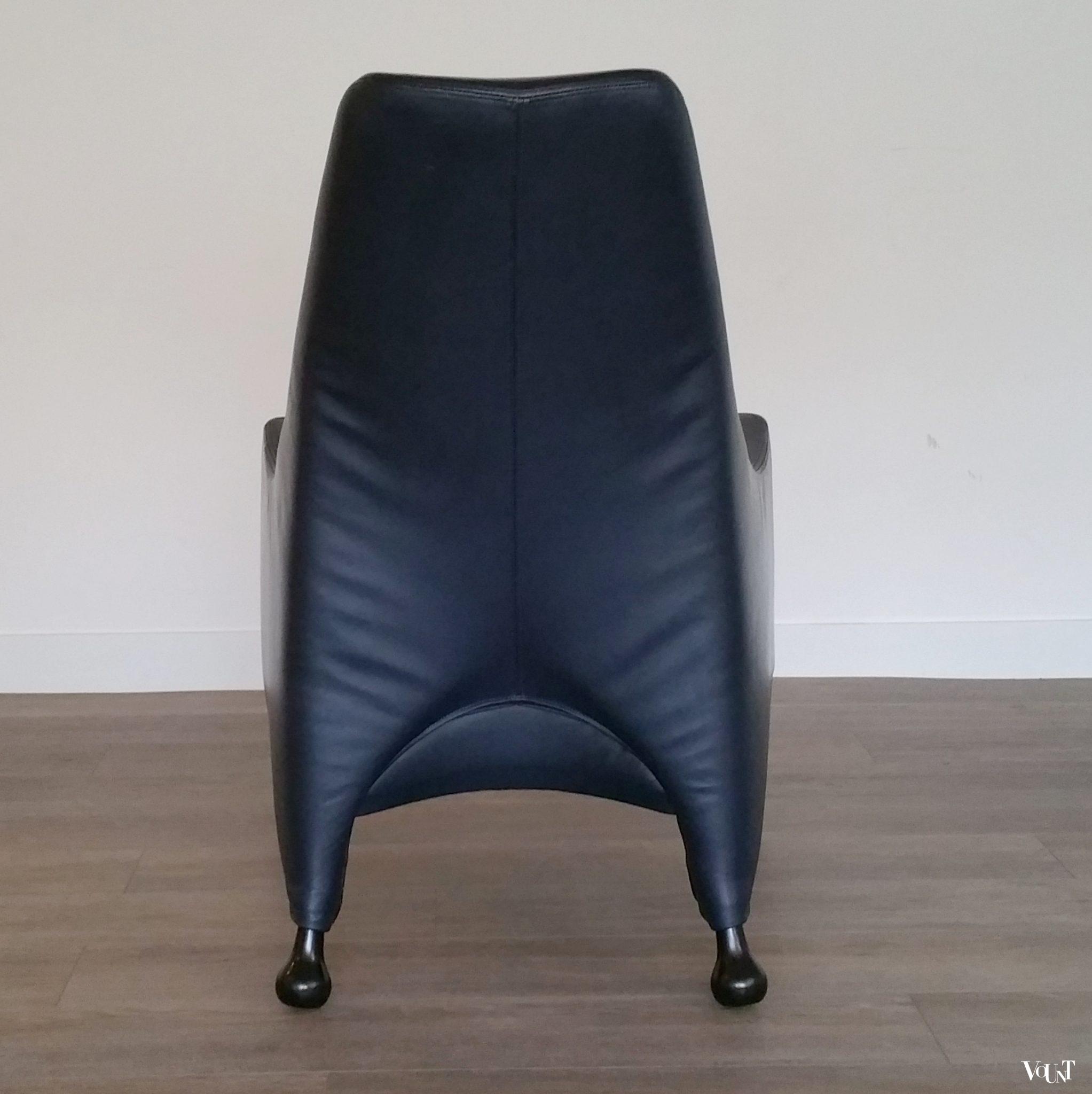 Leren fauteuil Toga, Pierre Mazairac en Karel Boonzaaijer voor Young International, jaren '80