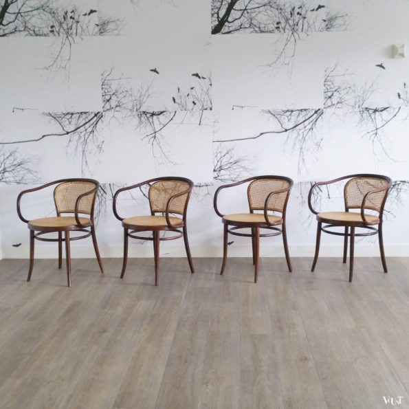 Set van 4 stoelen nr. 210, Ligna, jaren '60