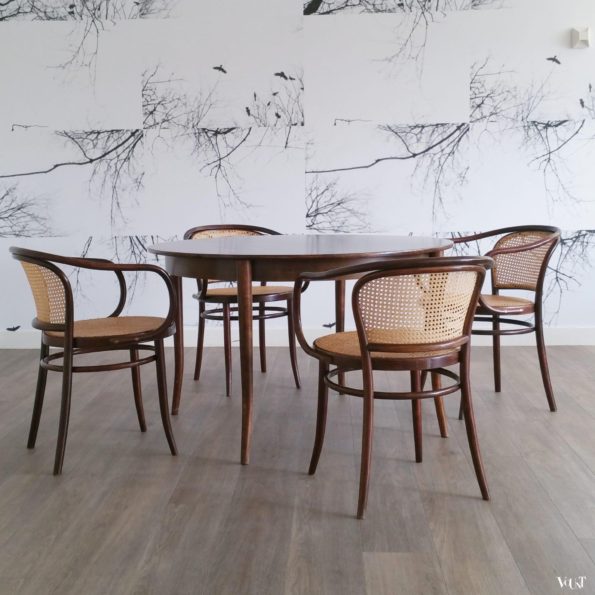 Set van 4 stoelen nr. 210, Ligna, jaren '60