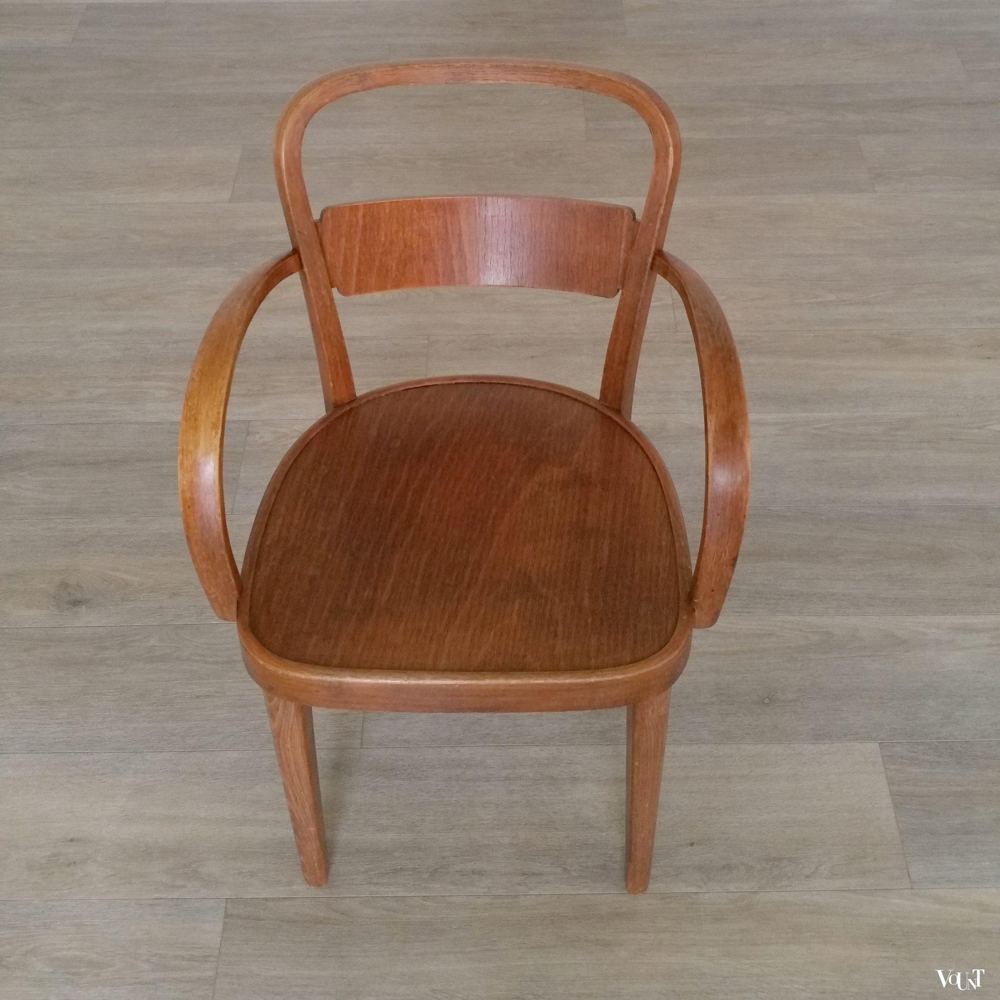 Set van 2 art deco houten Thonet-stoelen, jaren '30