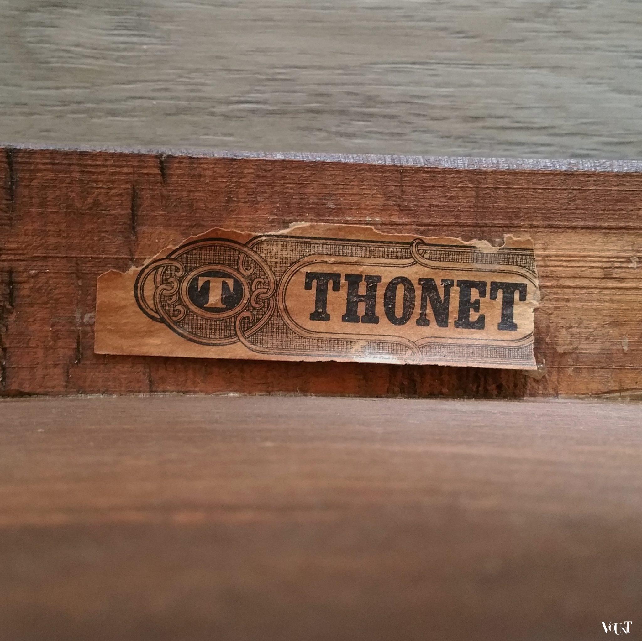 Set van 2 art deco houten Thonet-stoelen, jaren '30