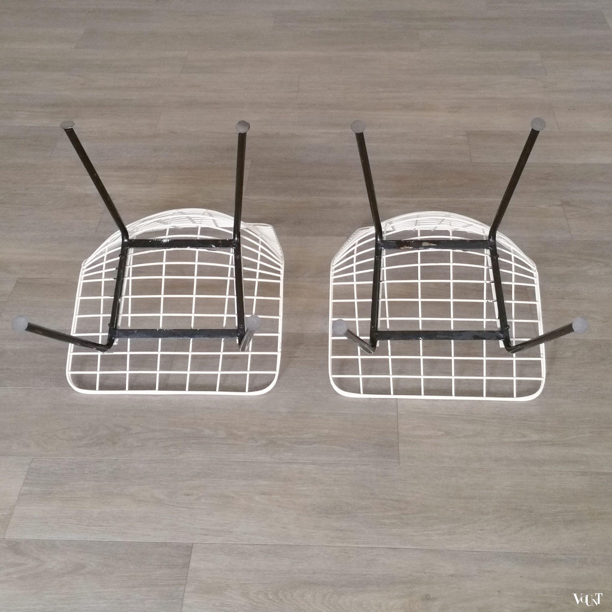 Set van 2 Flamingo draadstoeltjes, Cees Braakman, jaren '50