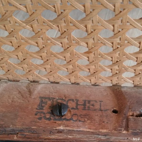 Zwarte bentwood schommelstoel Fischel, jaren '20