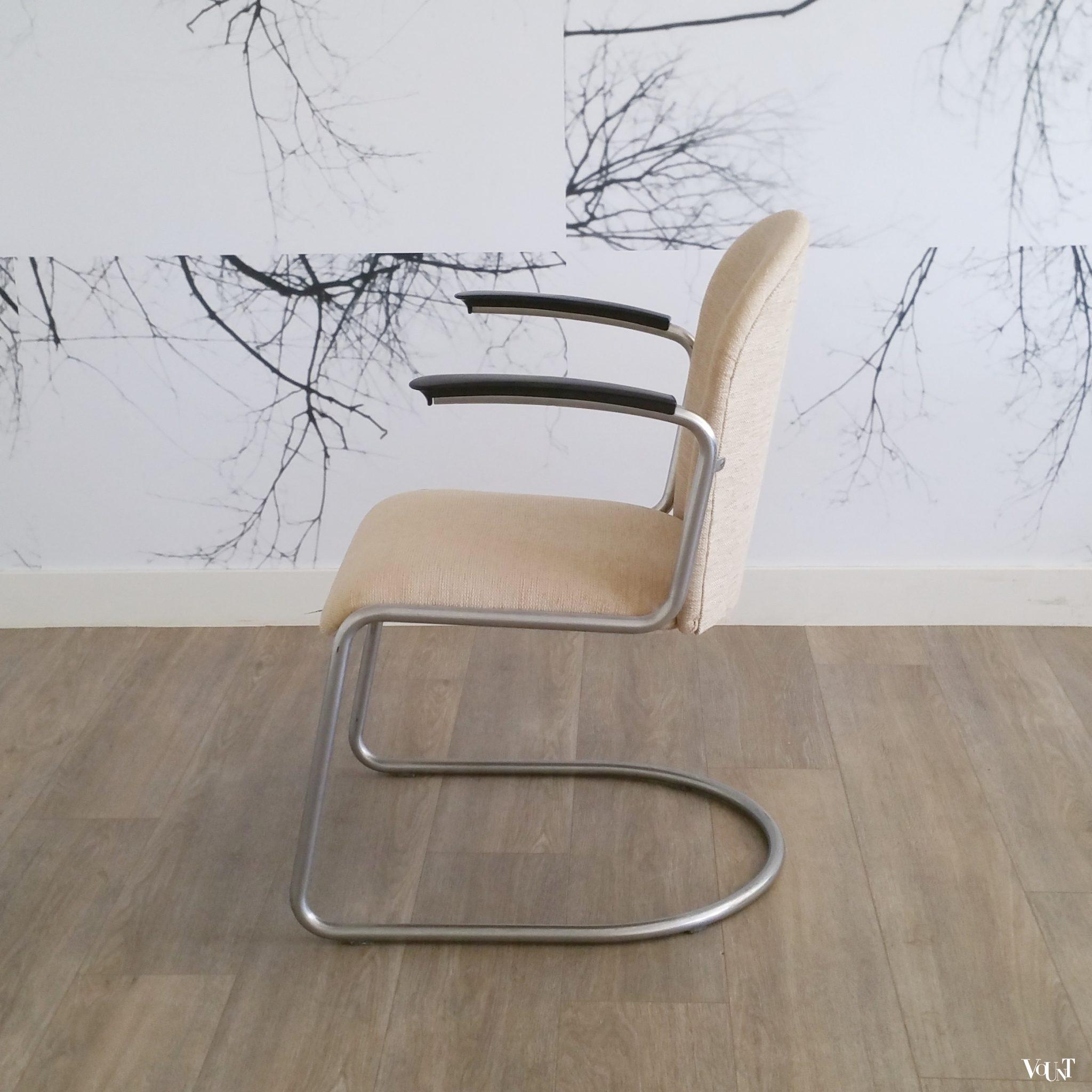Stoel 413, W.H. Gispen voor Gispen, jaren '50/'60
