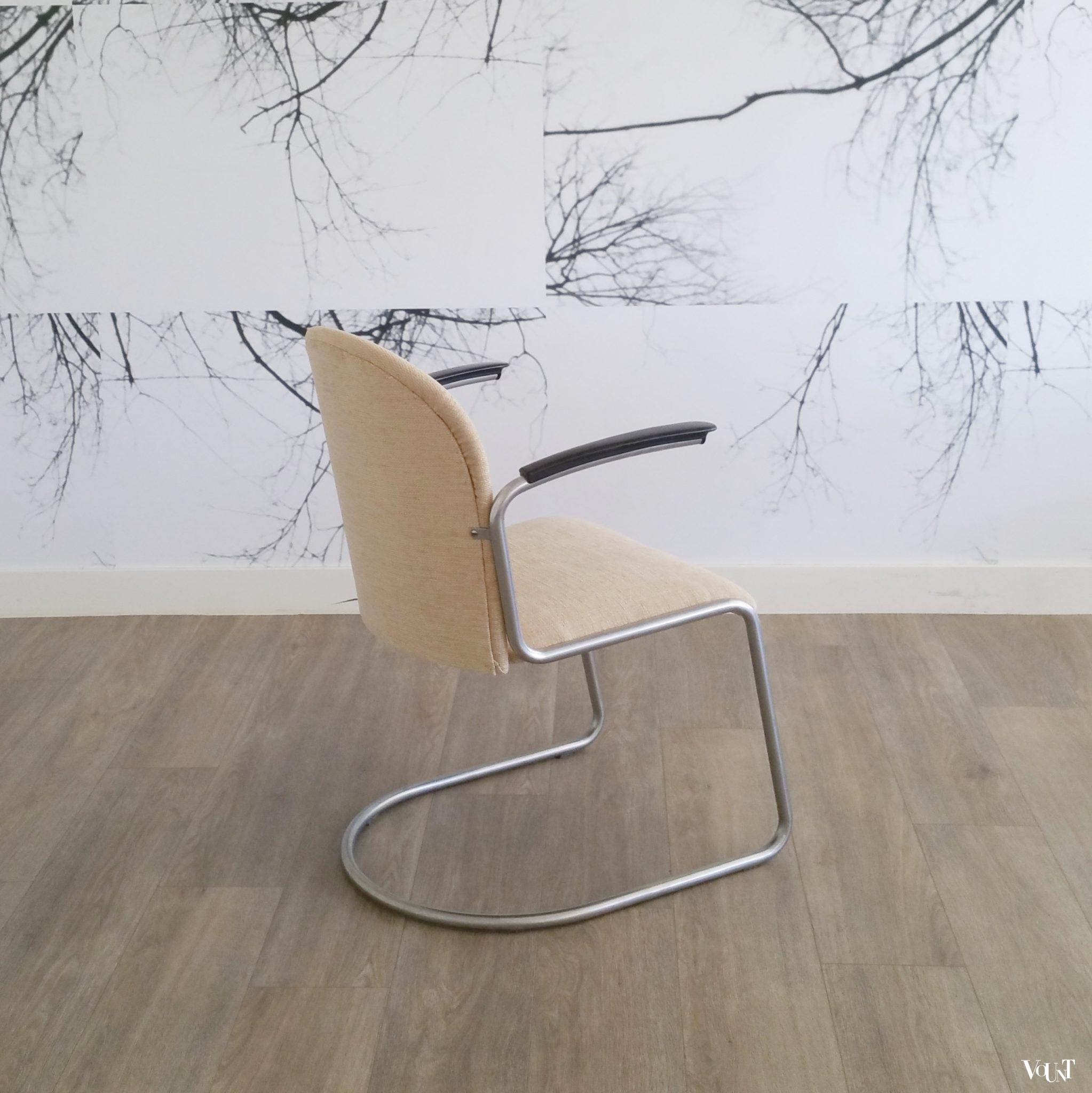 Stoel 413, W.H. Gispen voor Gispen, jaren '50/'60