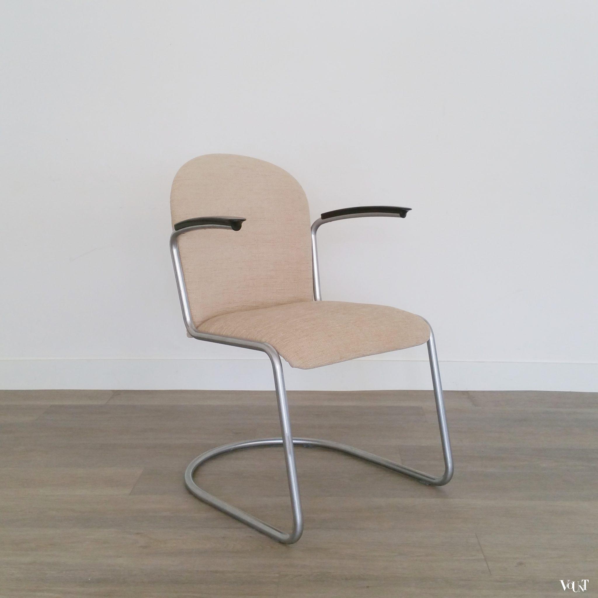 Stoel 413, W.H. Gispen voor Gispen, jaren '50/'60
