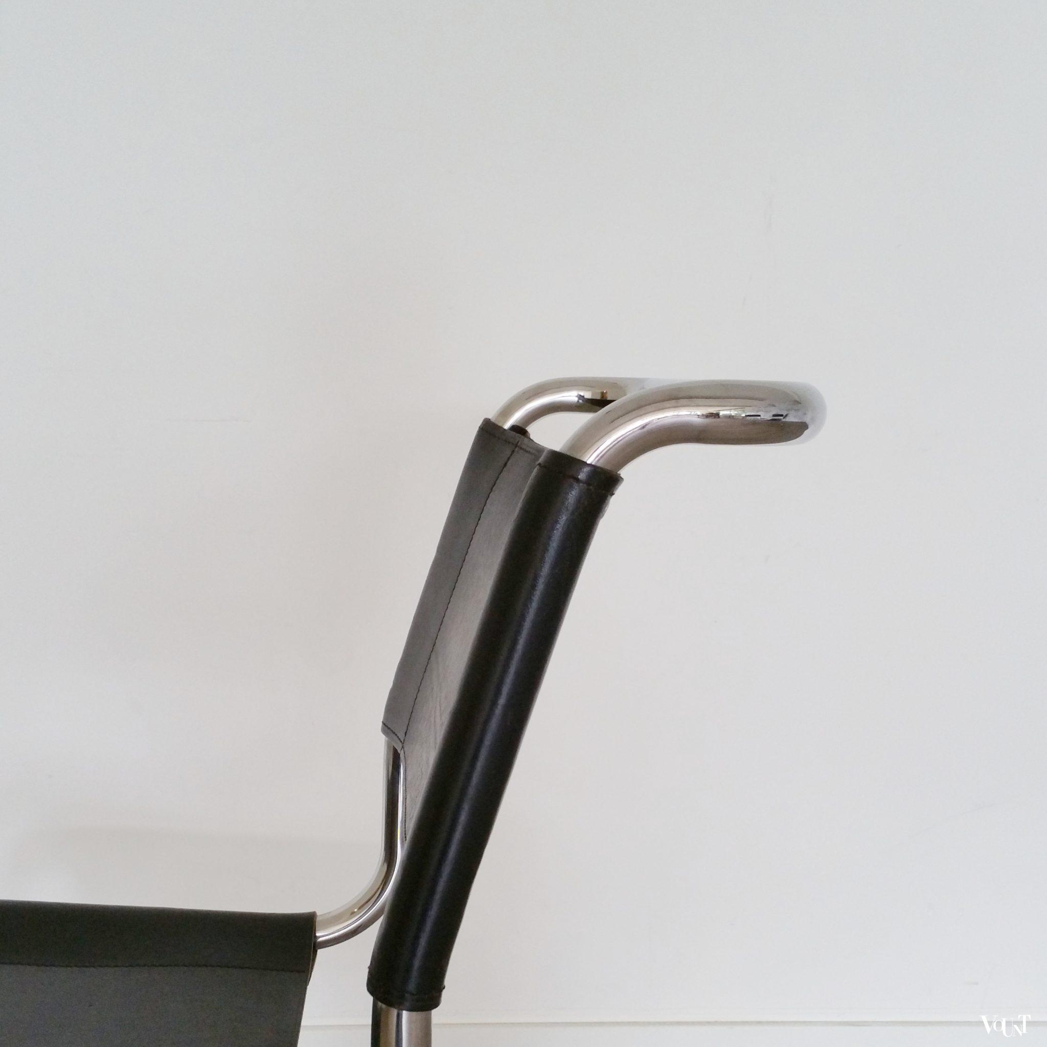 Set van 4 jaren '80 originele S33 stoelen, Mart Stam voor Thonet