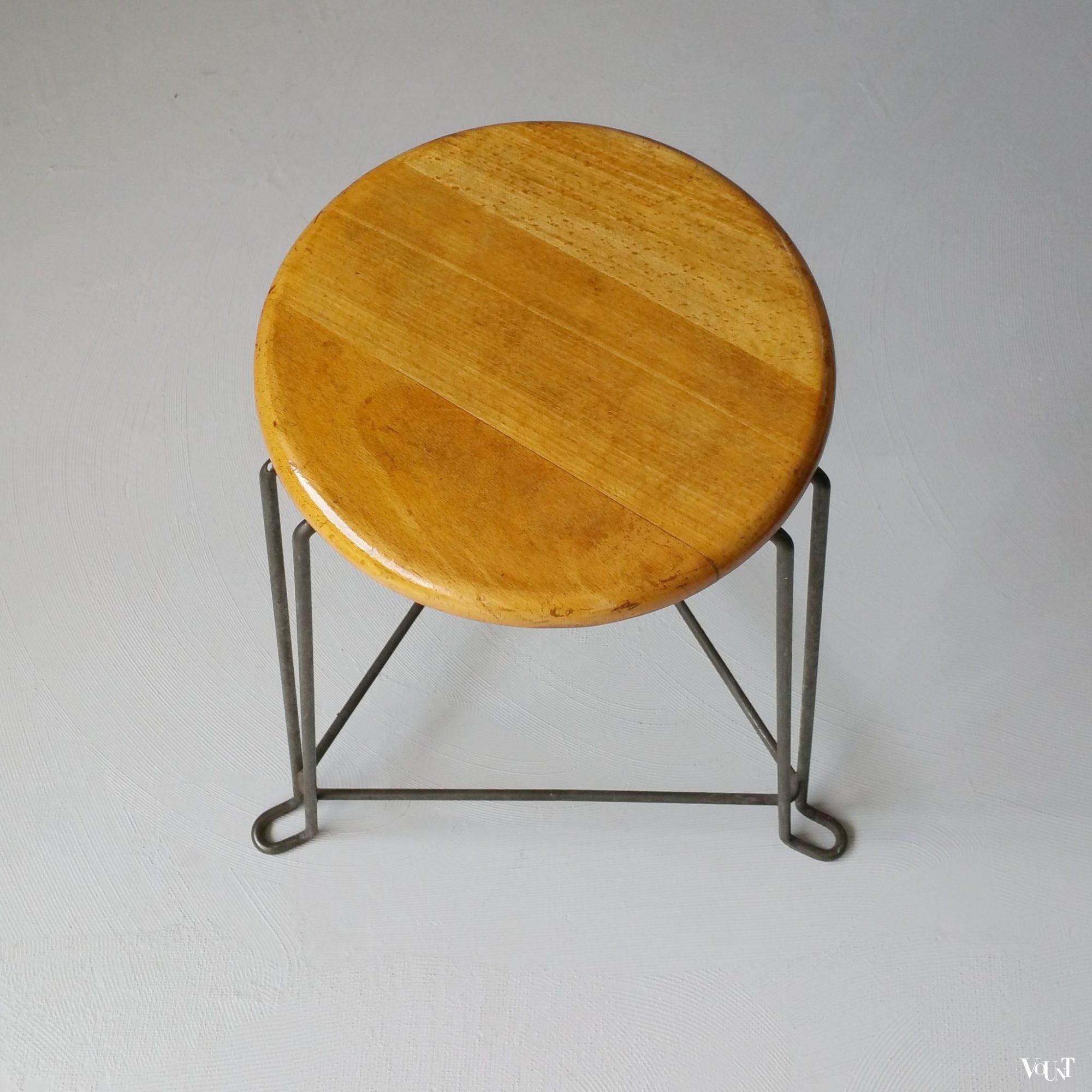 Set van 3 industriële krukken, Jan van der Togt voor Tomado, jaren '50