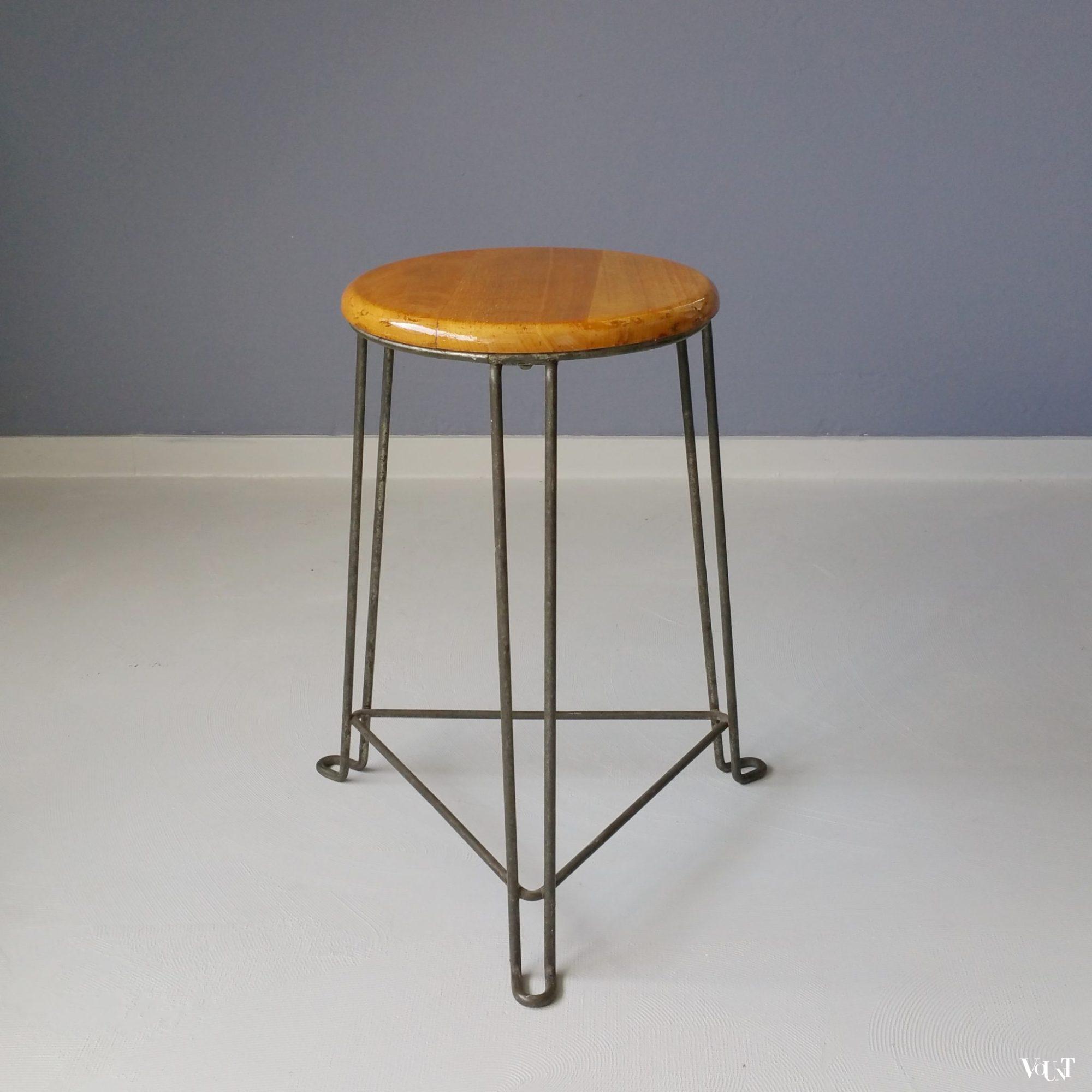 Set van 3 industriële krukken, Jan van der Togt voor Tomado, jaren '50