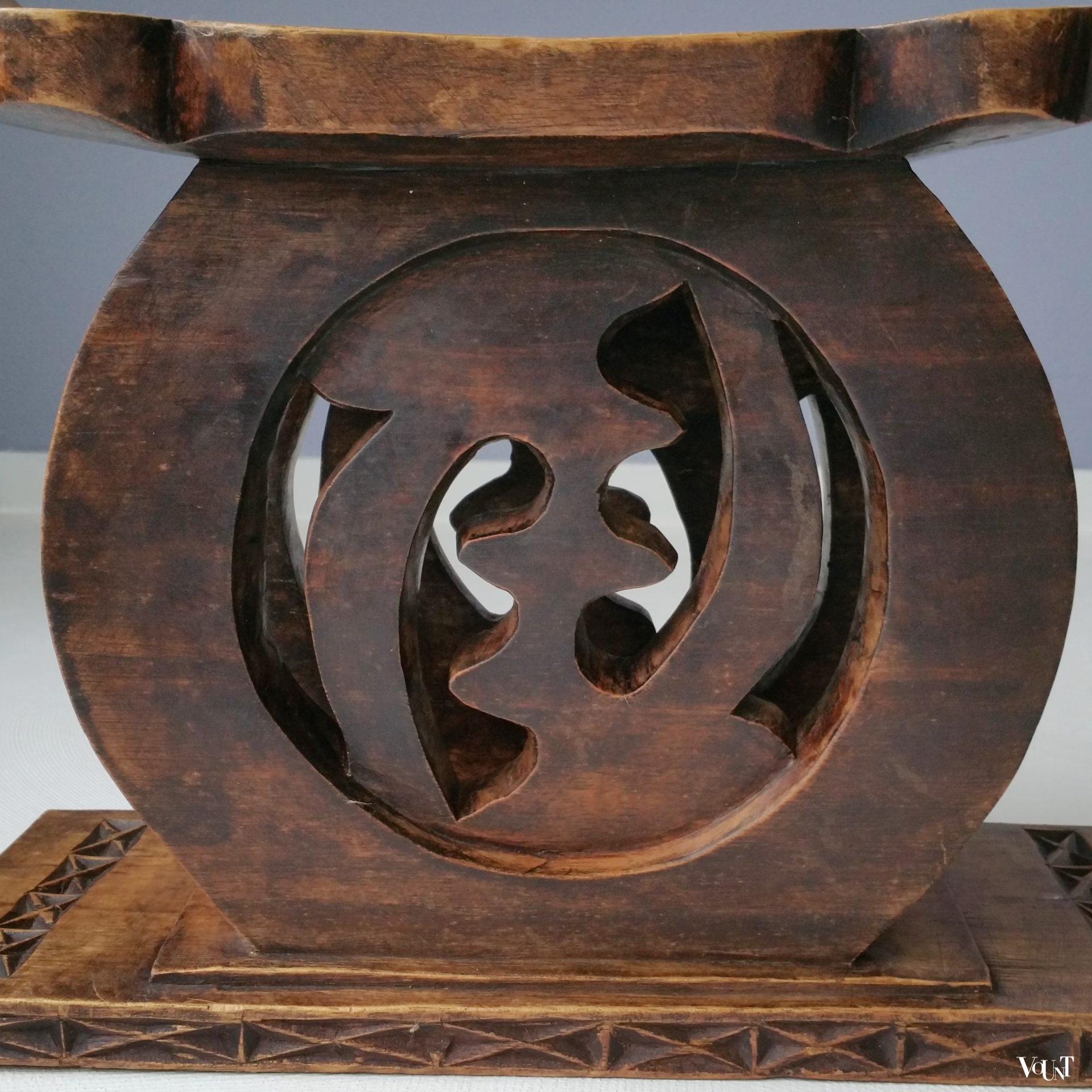 Asante of ashanti "tribal" kruk, Ghana