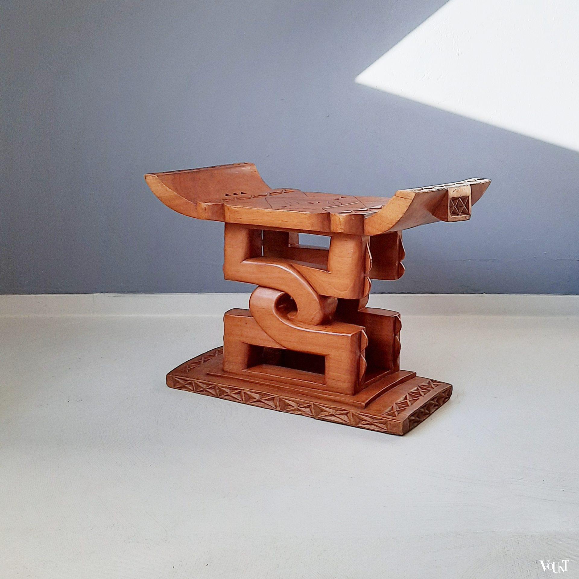 Asante of ashanti "tribal" kruk, Ghana, 2e helft 20e eeuw