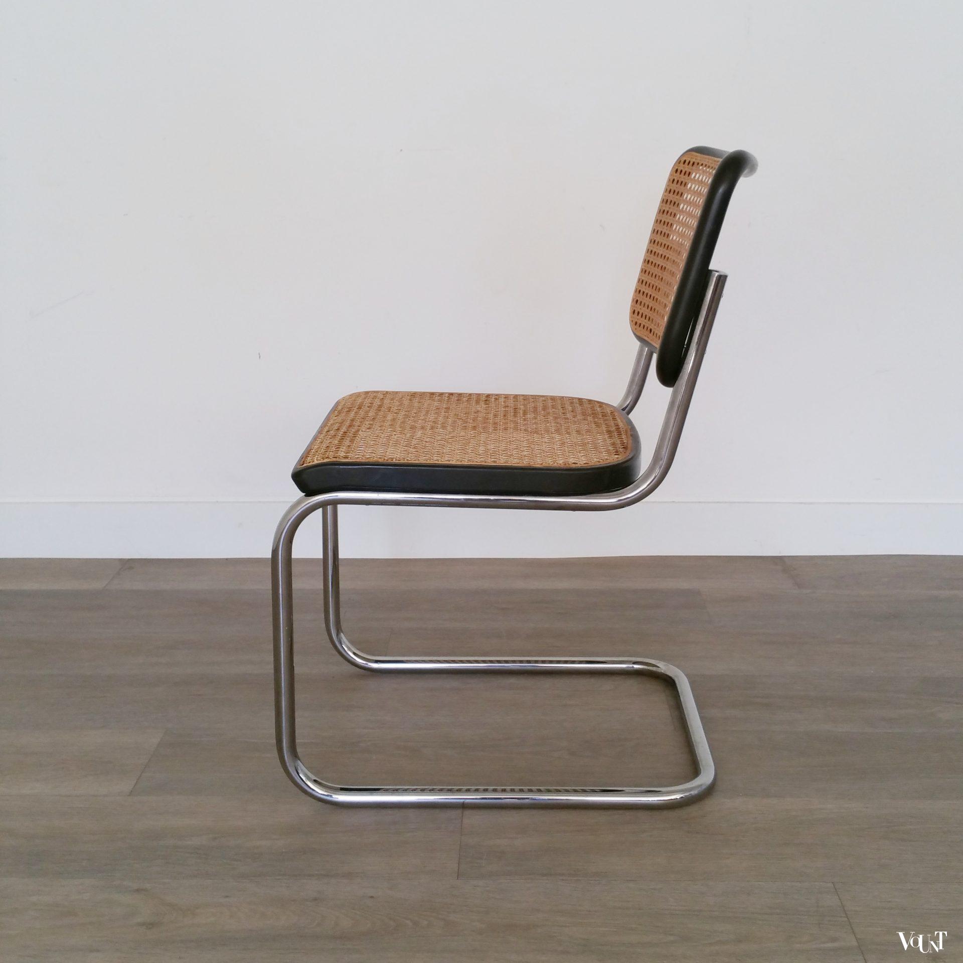 Set van 4 jaren '80 originele S32 stoelen, Marcel Breuer voor Thonet