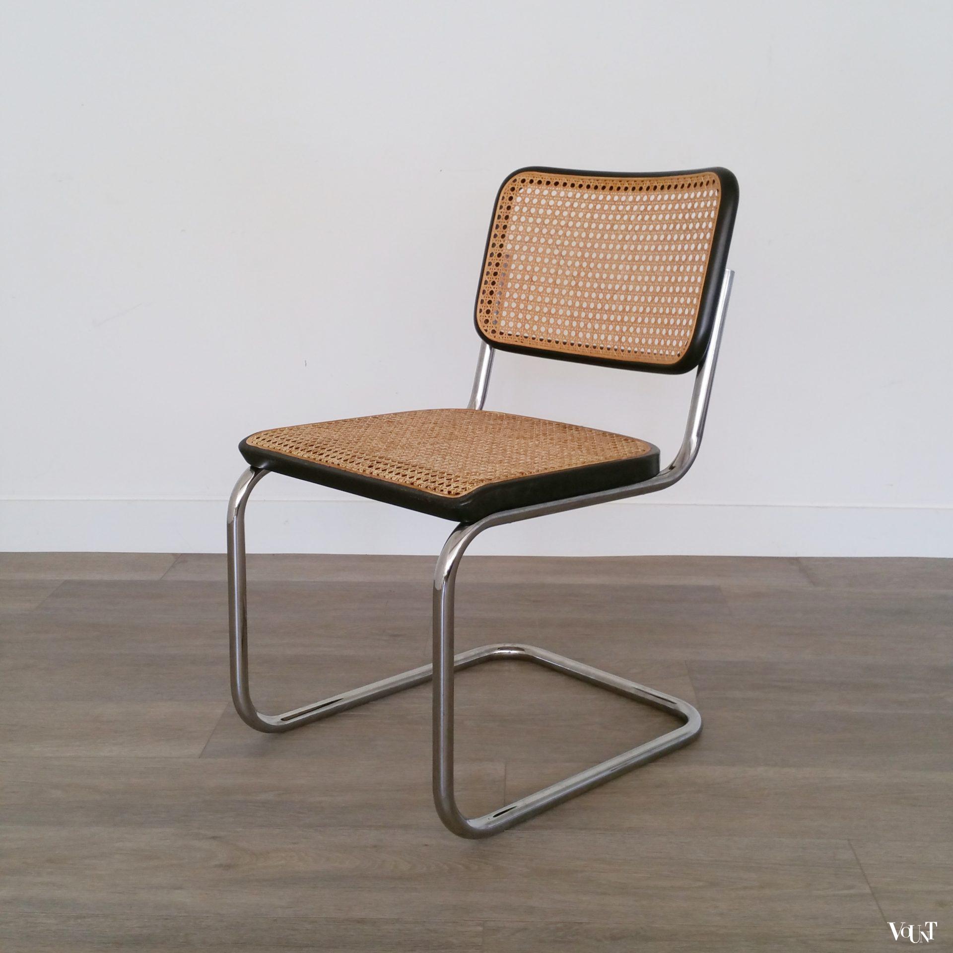 Set van 4 jaren '80 originele S32 stoelen, Marcel Breuer voor Thonet