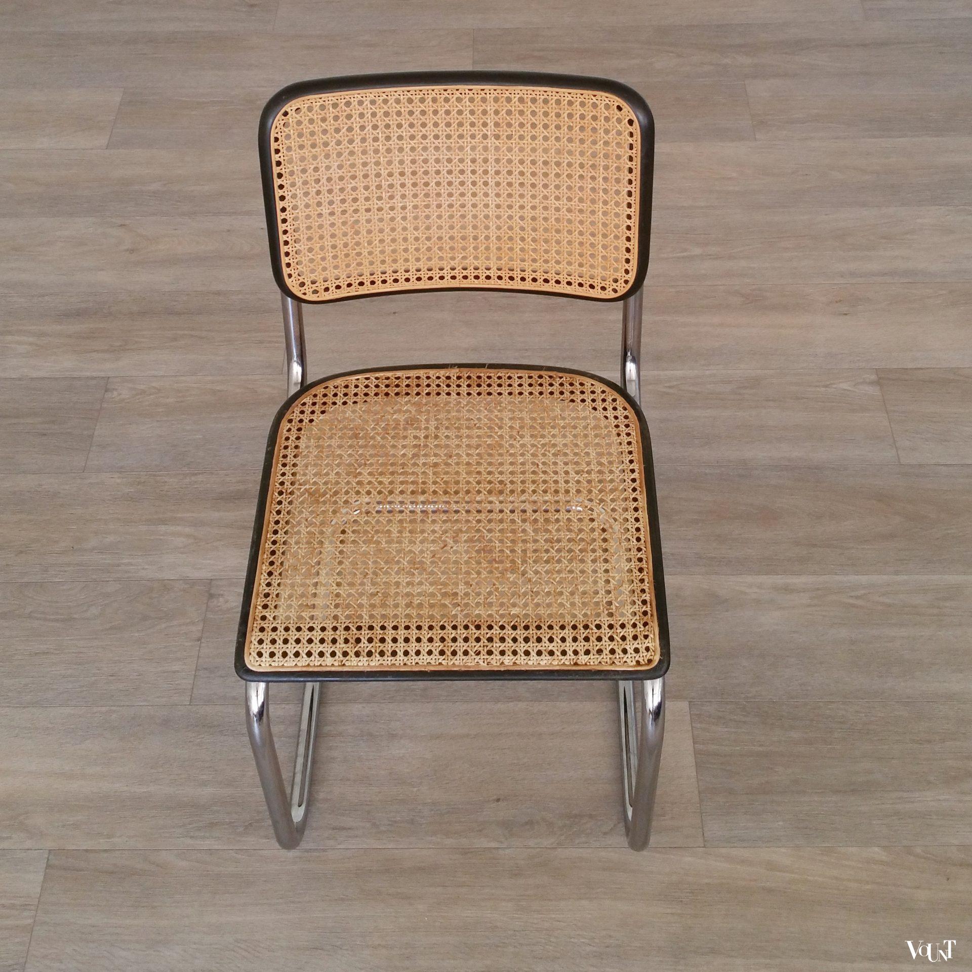 Set van 4 jaren '80 originele S32 stoelen, Marcel Breuer voor Thonet
