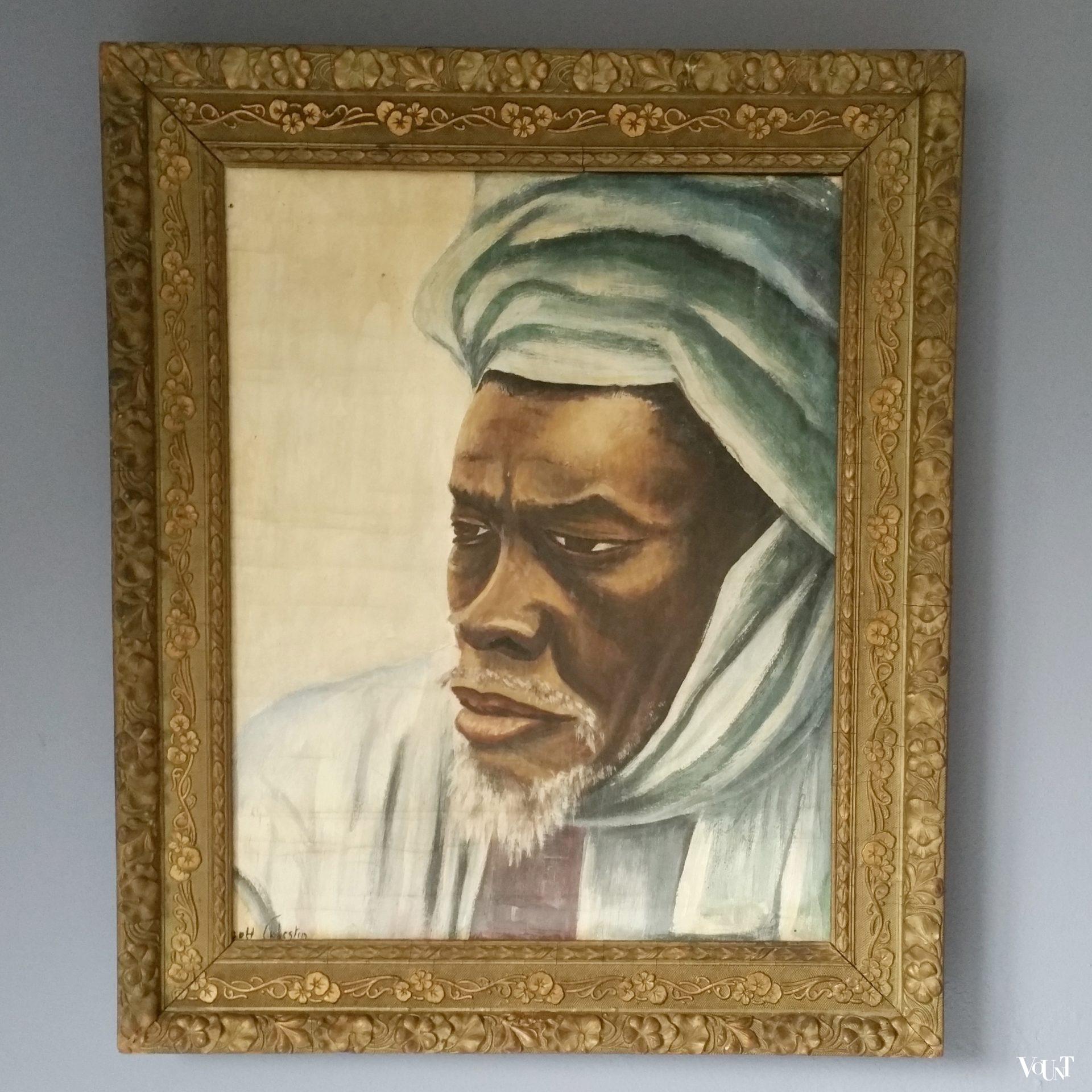 Vintage portret Noord-Afrikaanse man, ca. jaren '60