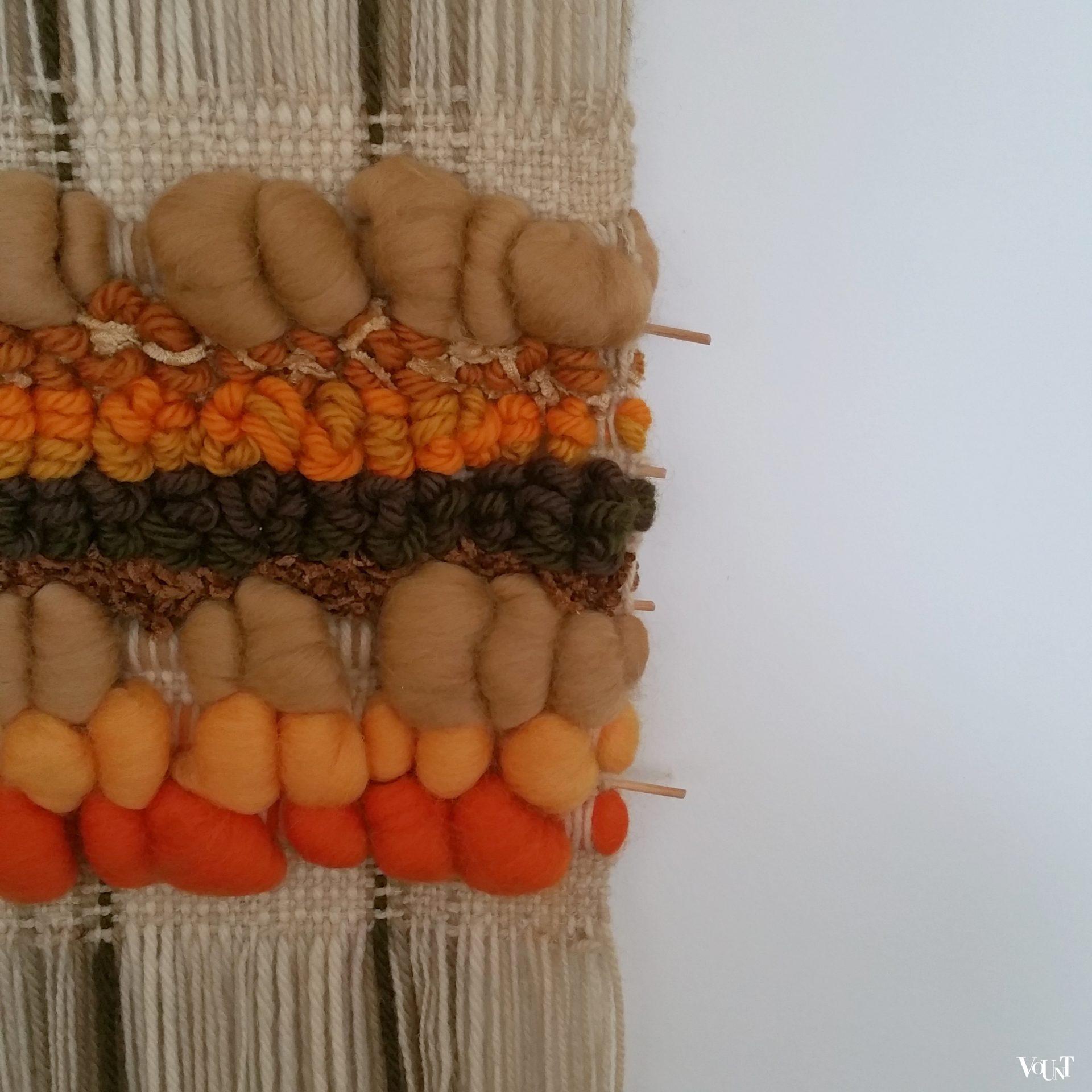 Wollen handgeweven wandkleed, Maria Svatina voor Svatina, jaren '70