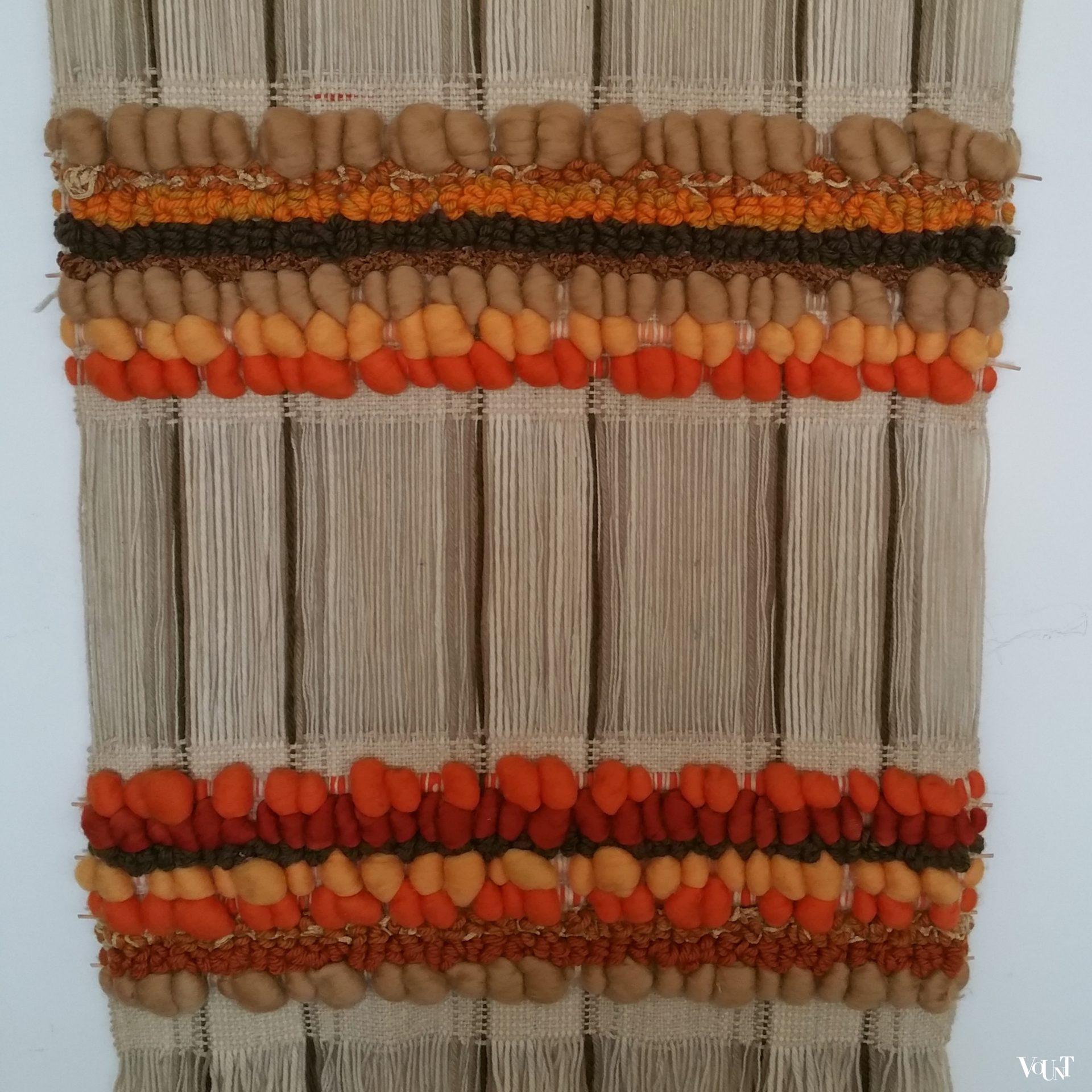 Wollen handgeweven wandkleed, Maria Svatina voor Svatina, jaren '70