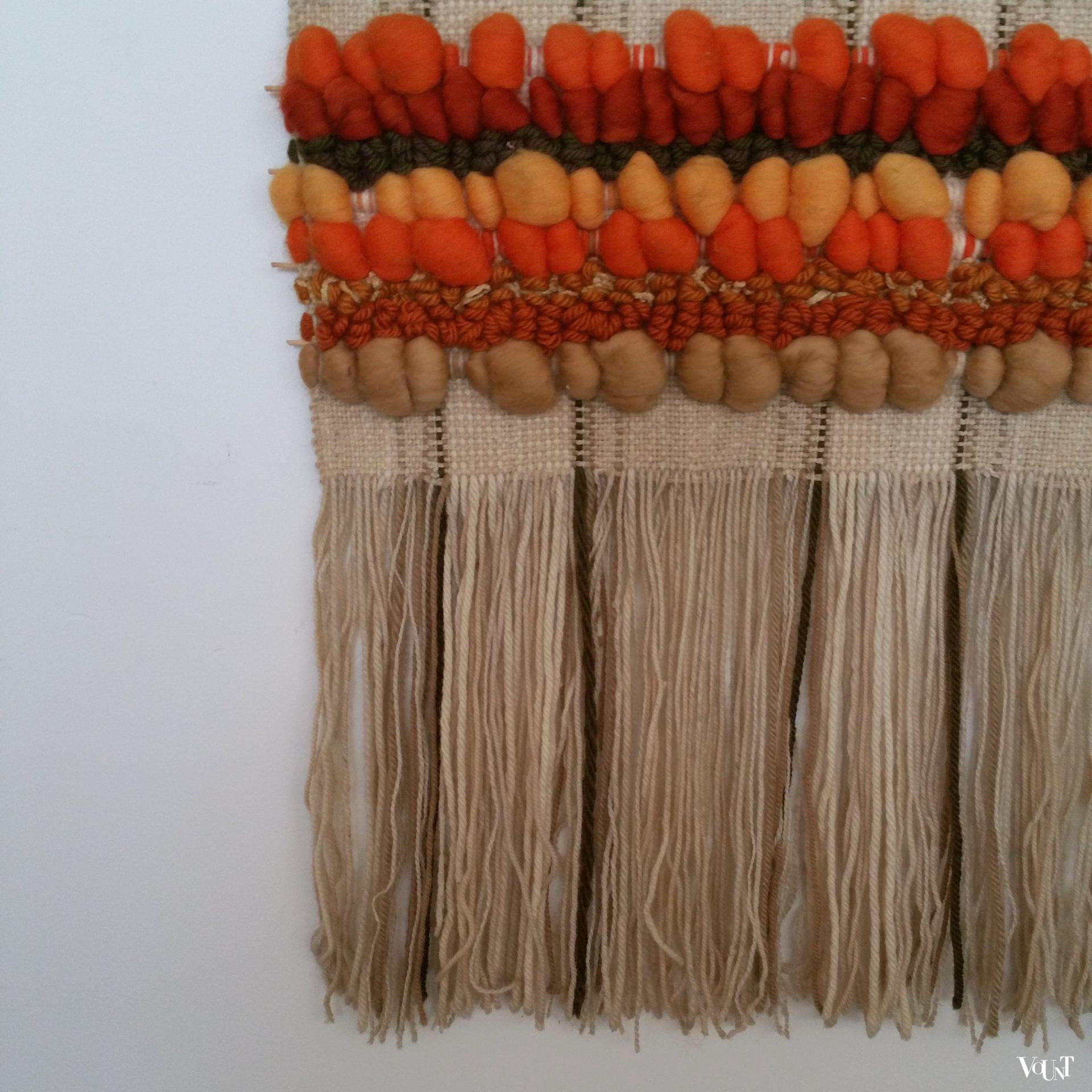 Wollen handgeweven wandkleed, Maria Svatina voor Svatina, jaren '70