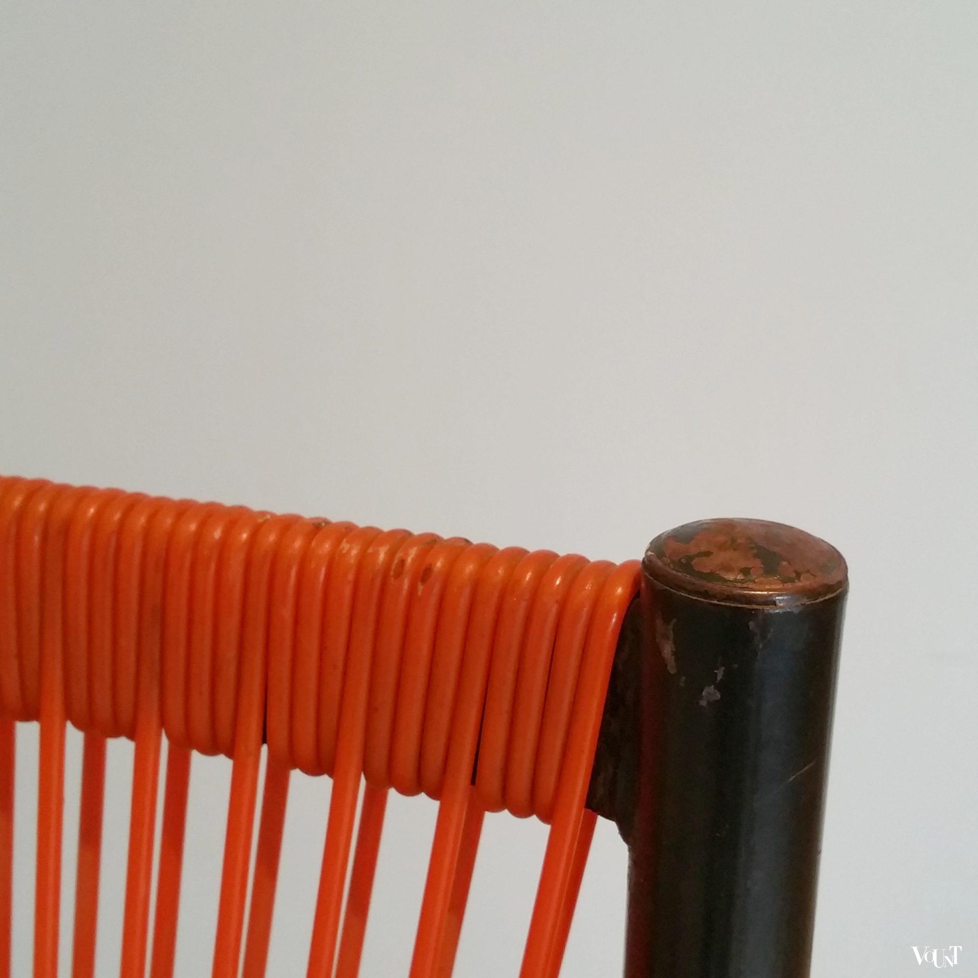 Set van 2 draadstoelen, André Monpoix, jaren '50