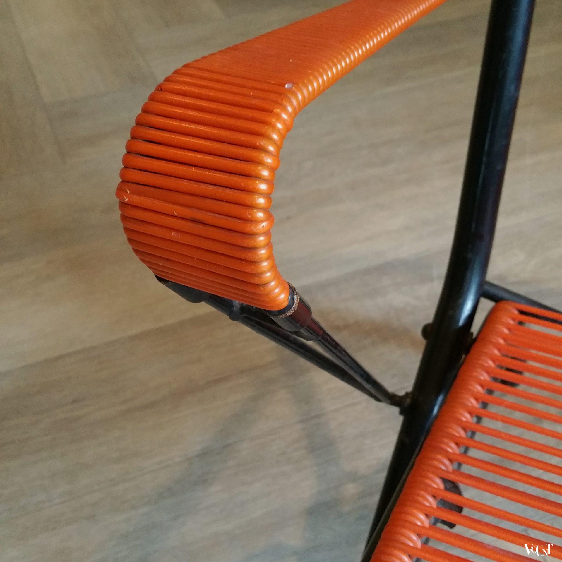 Set van 2 draadstoelen, André Monpoix, jaren '50