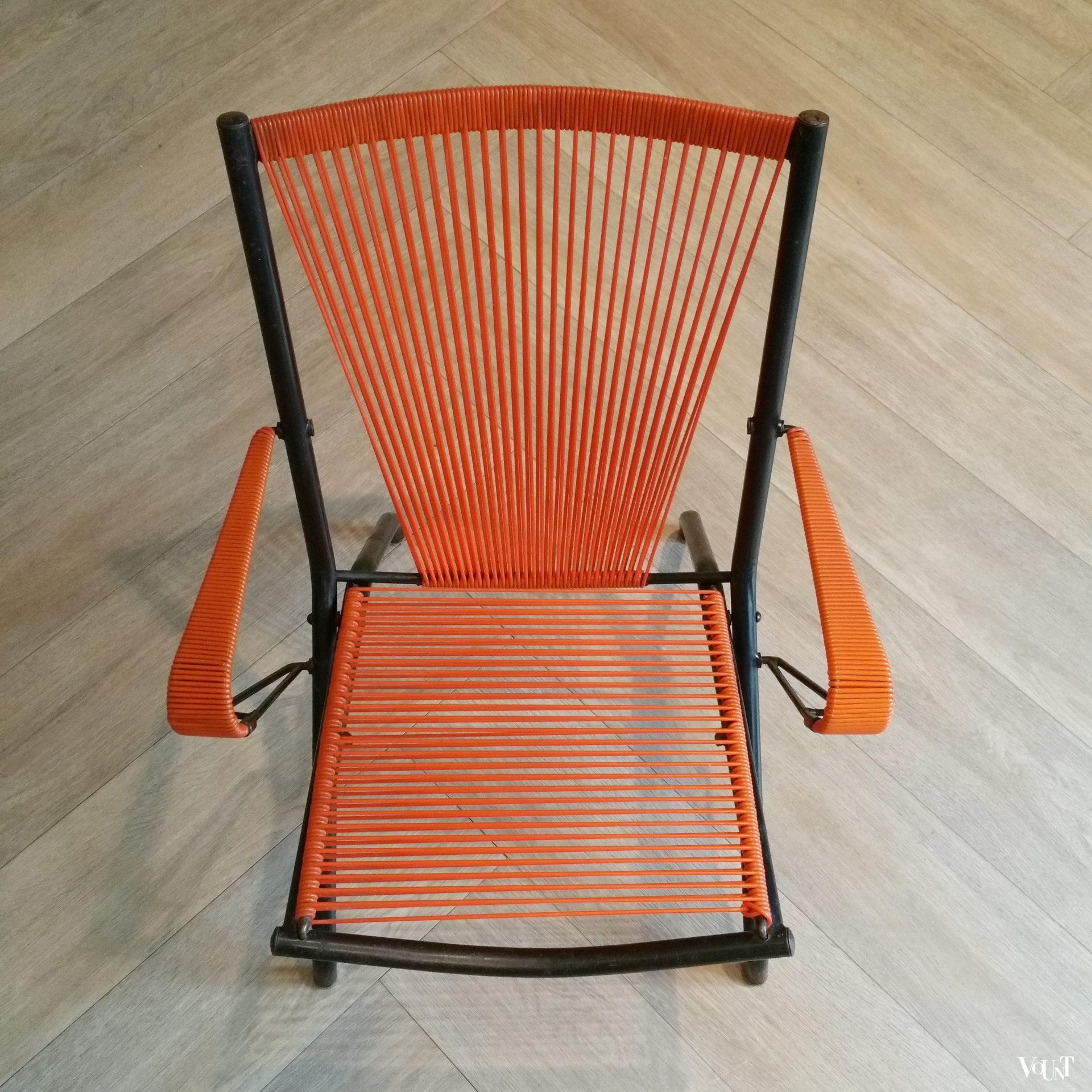 Set van 2 draadstoelen, André Monpoix, jaren '50