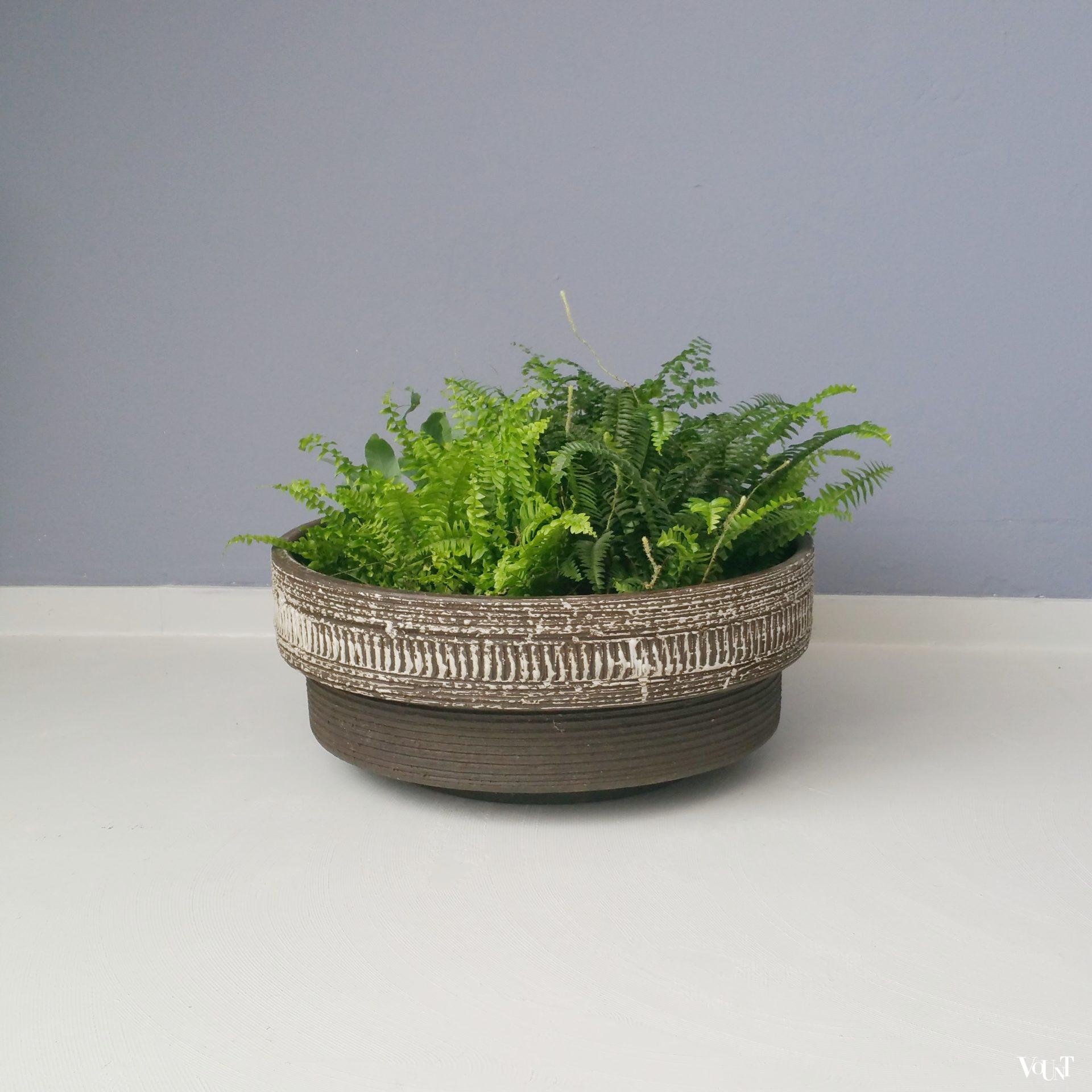 Vintage ronde keramische plantenbak, Spara, jaren '70