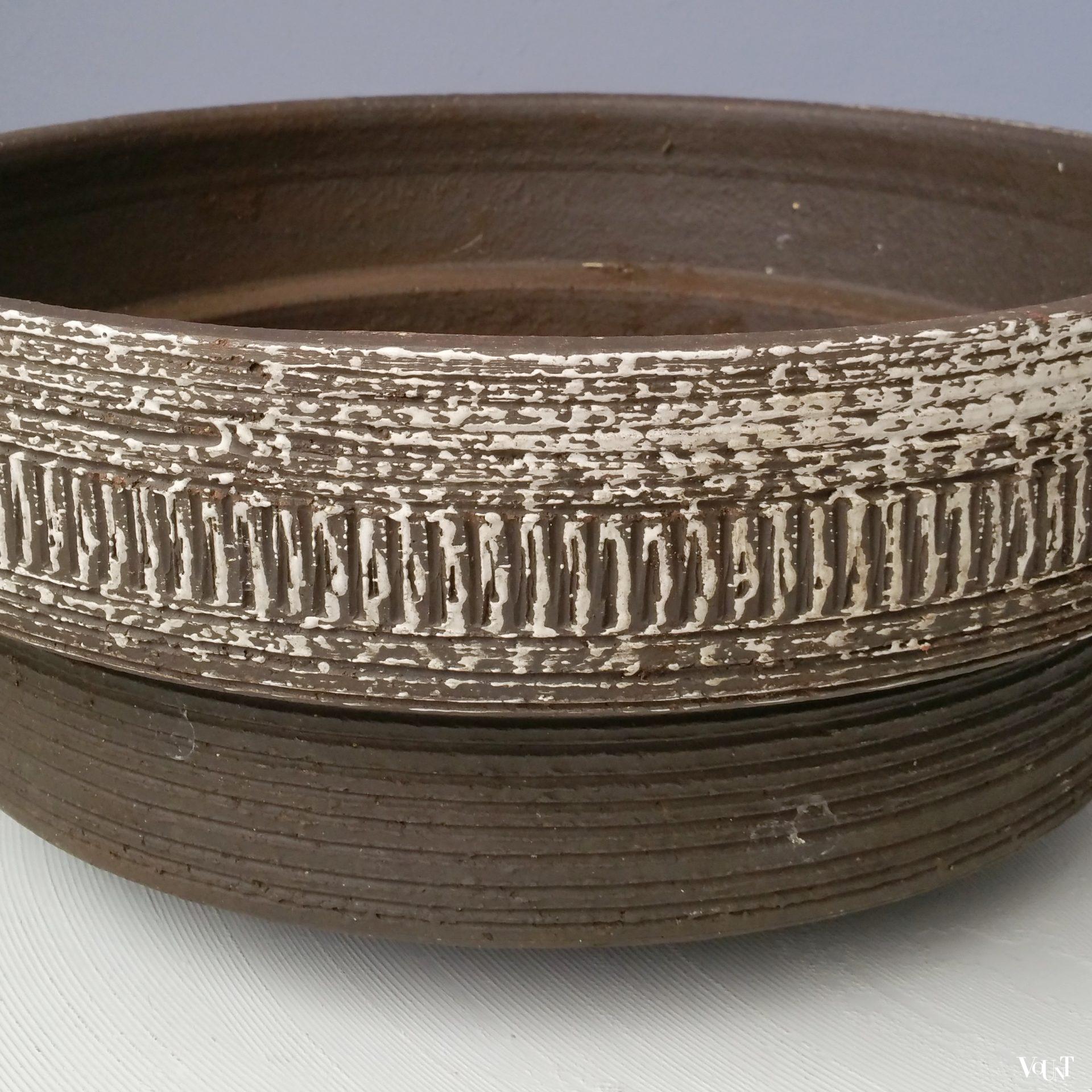 Vintage ronde keramische plantenbak, Spara, jaren '70