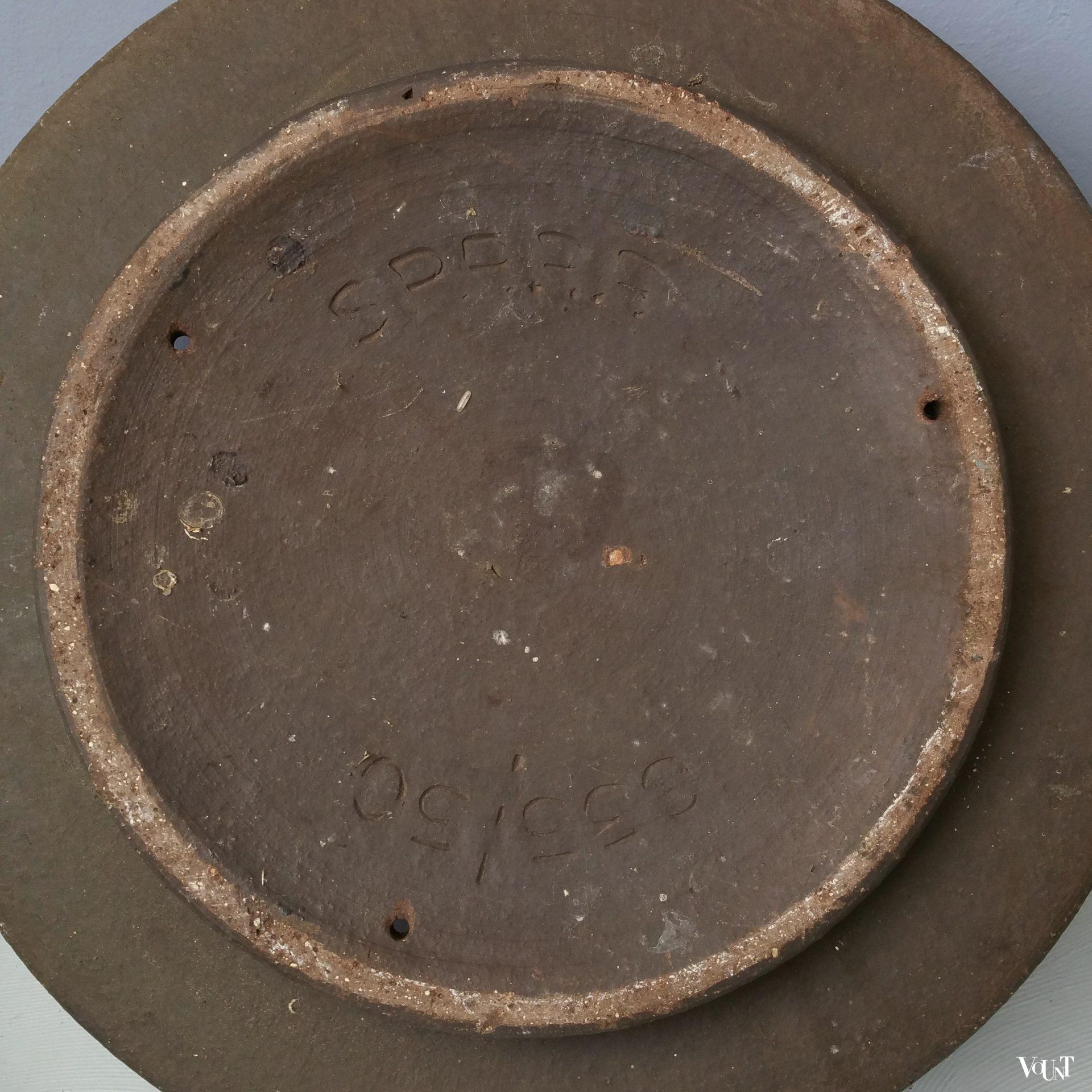 Vintage ronde keramische plantenbak, Spara, jaren '70