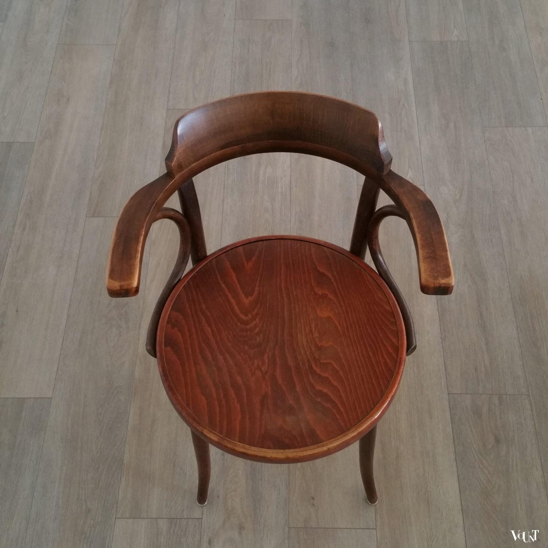 Set van 2 nr. 233 caféstoelen, Ligna, jaren '60