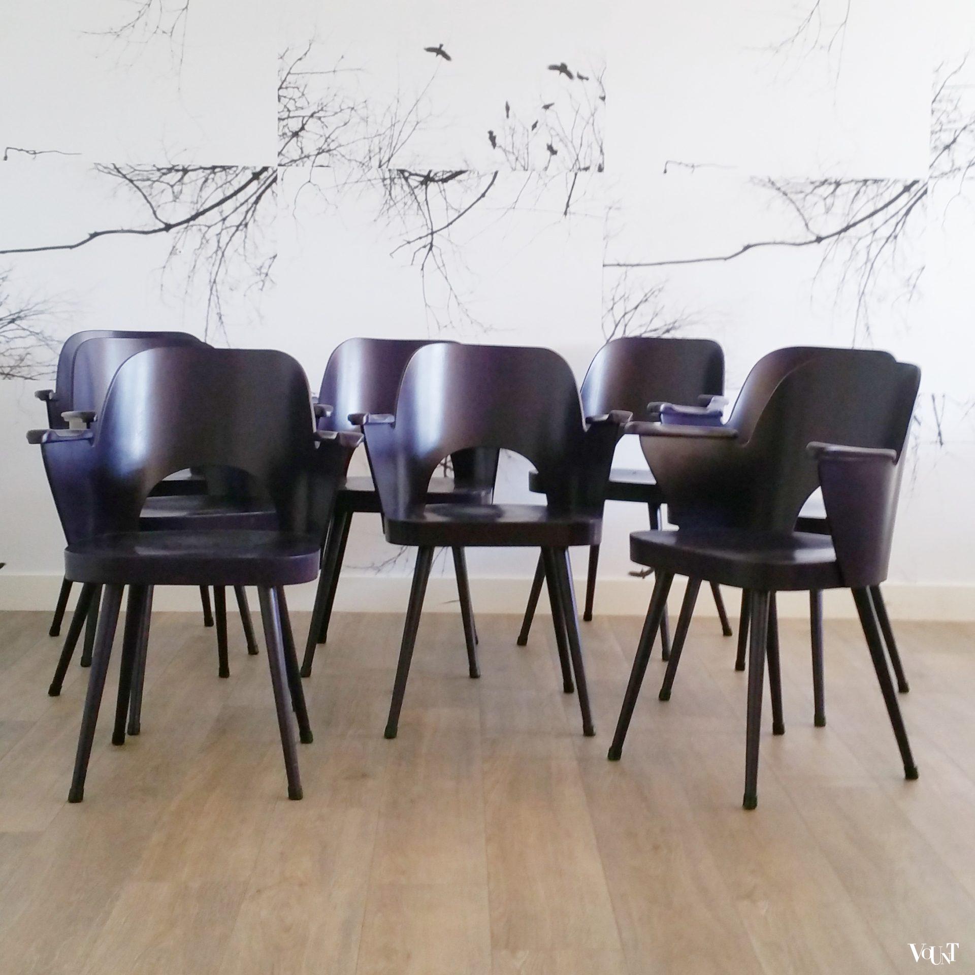 Set van 4 stoelen nr. 1515, Oswald Haerdtl voor Thonet, jaren '50