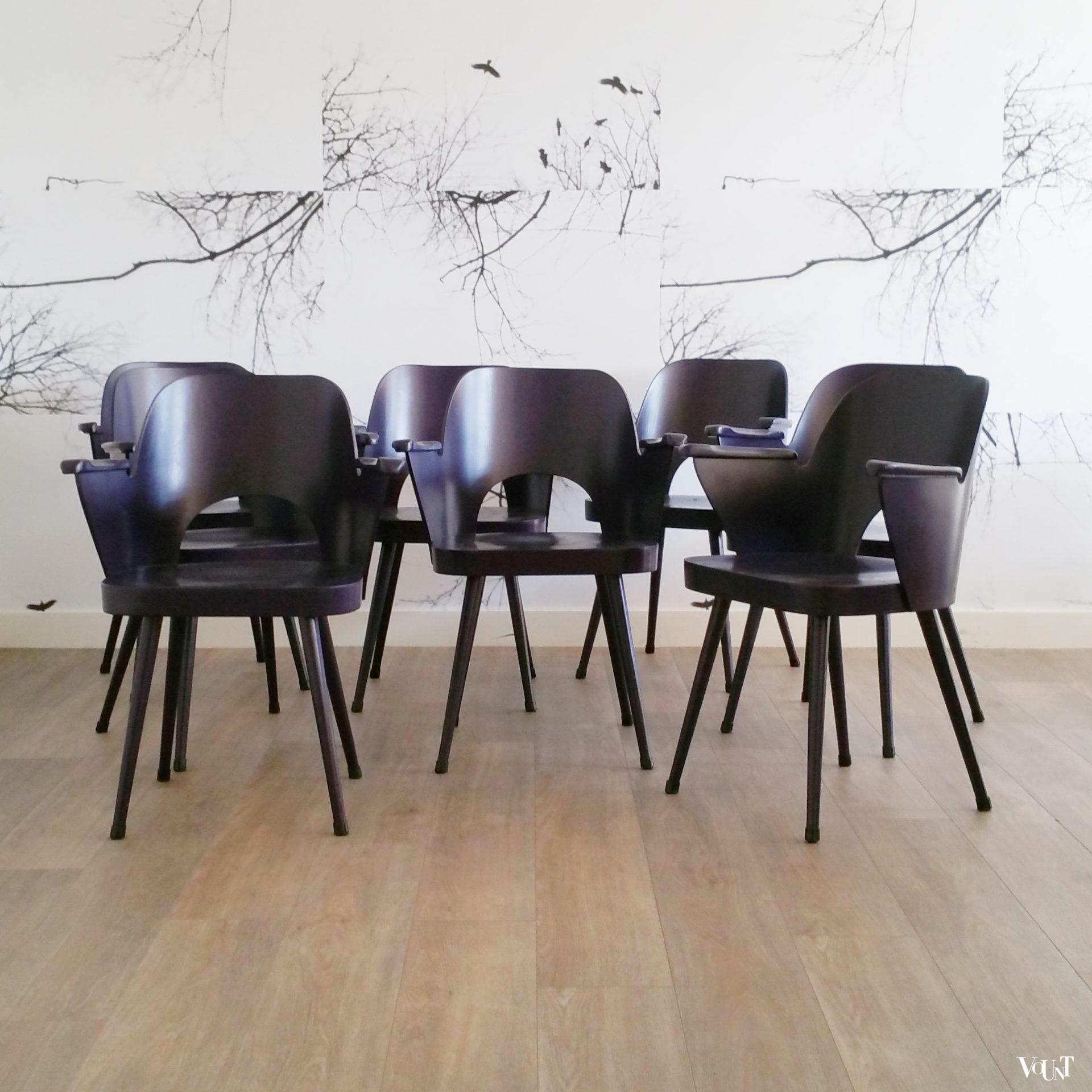 Set van 4 stoelen nr. 1515, Oswald Haerdtl voor Thonet, jaren '50