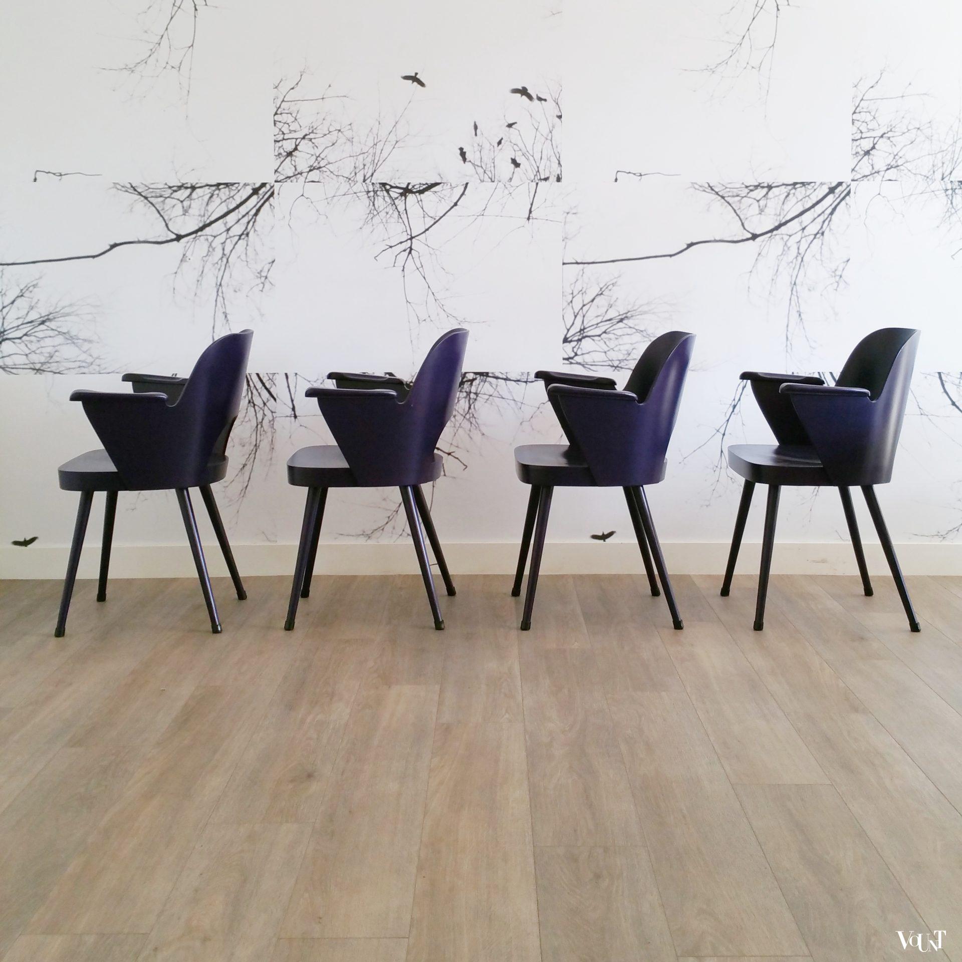 Set van 4 stoelen nr. 1515, Oswald Haerdtl voor Thonet, jaren '50