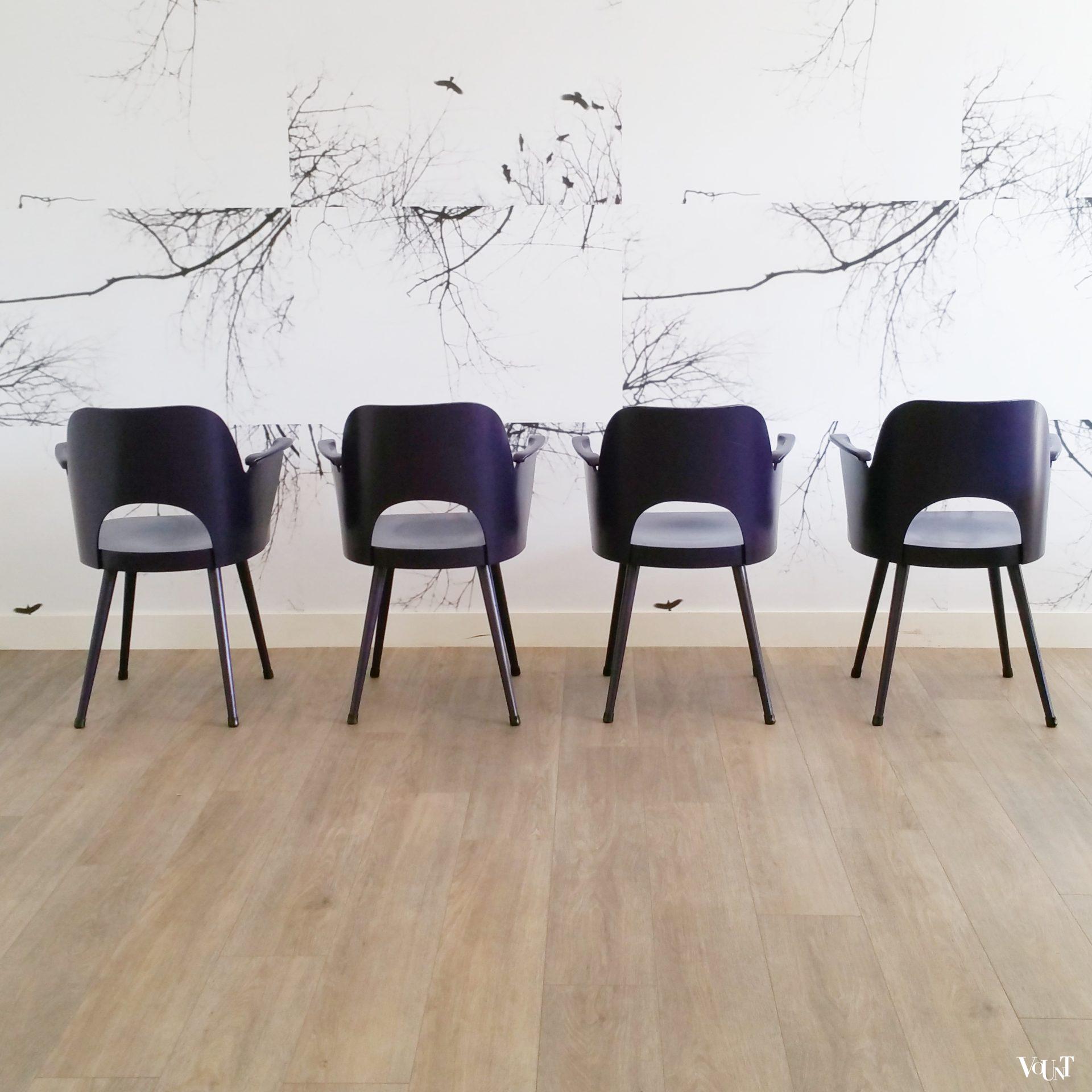 Set van 4 stoelen nr. 1515, Oswald Haerdtl voor Thonet, jaren '50