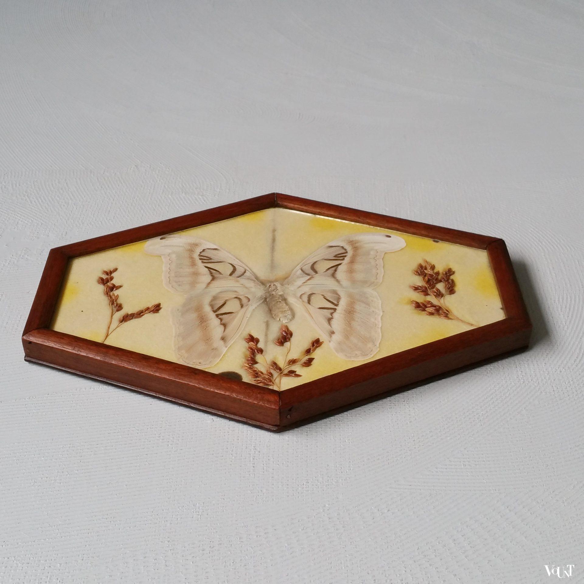 Art deco lijst met vlinder, jaren '20/'30