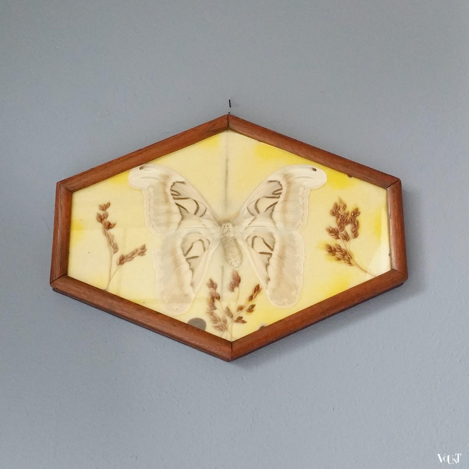 Art deco lijst met vlinder, jaren '20/'30