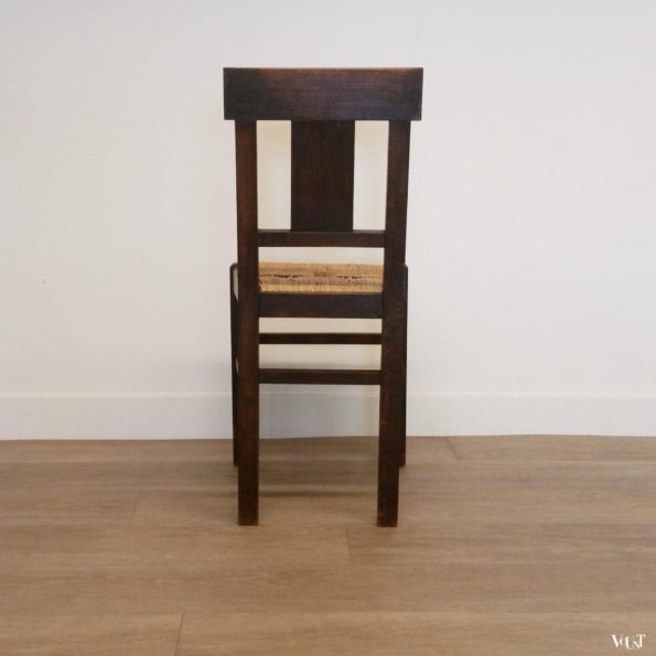 Set van 4 Spaanse houten stoelen, 1e helft 20e eeuw