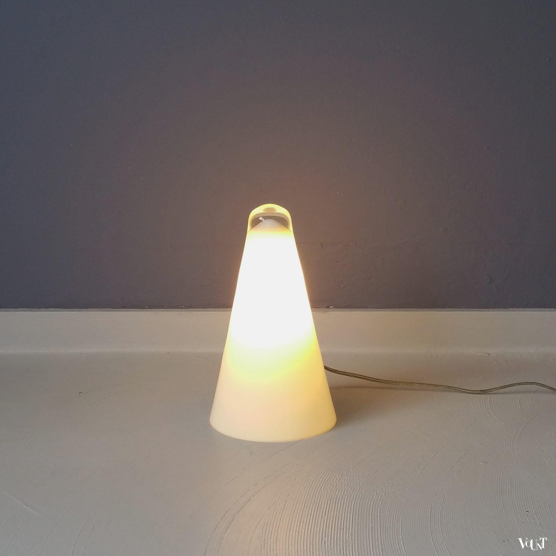 Glazen "Iceberg" lamp, Massive, jaren '90