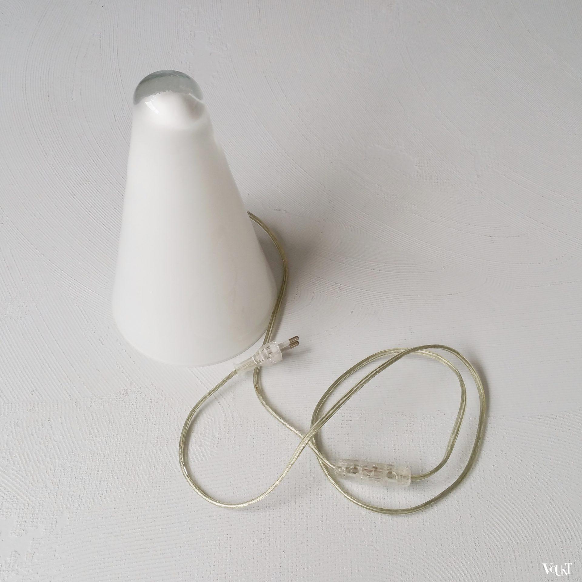 Glazen "Iceberg" lamp, Massive, jaren '90