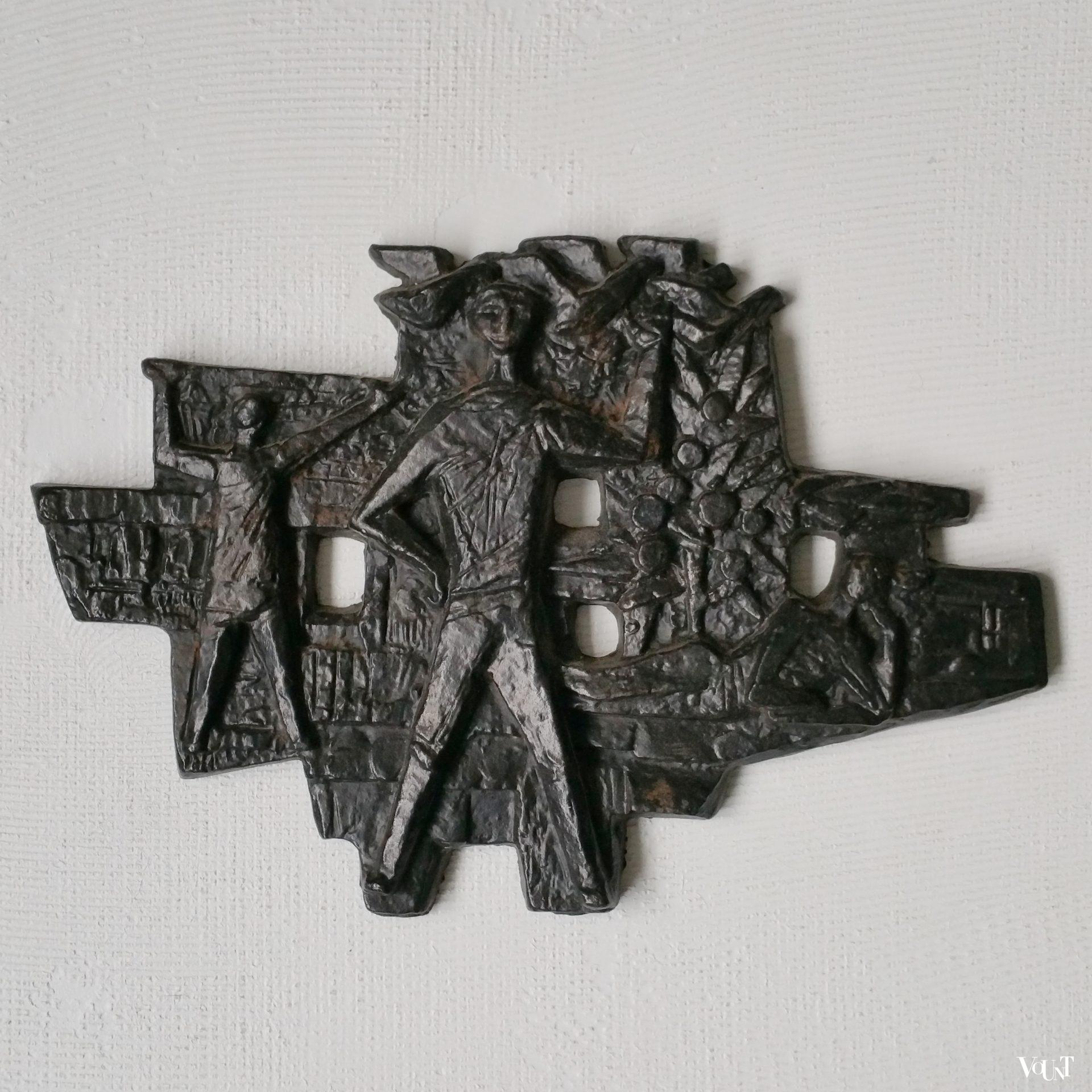 Gietijzeren wanddecoratie, jaren '60