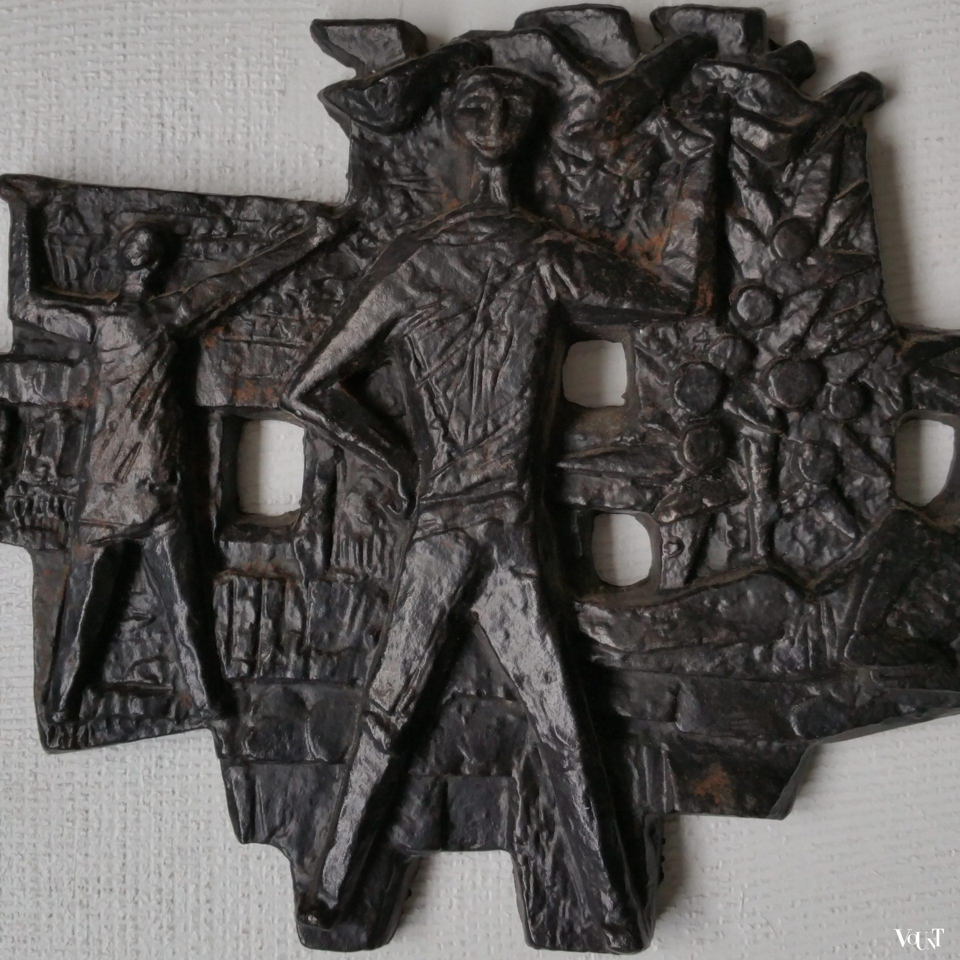 Gietijzeren wanddecoratie, jaren '60