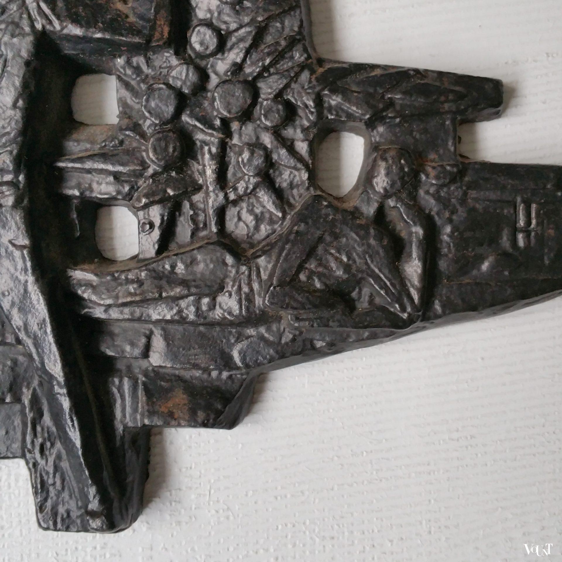 Gietijzeren wanddecoratie, jaren '60