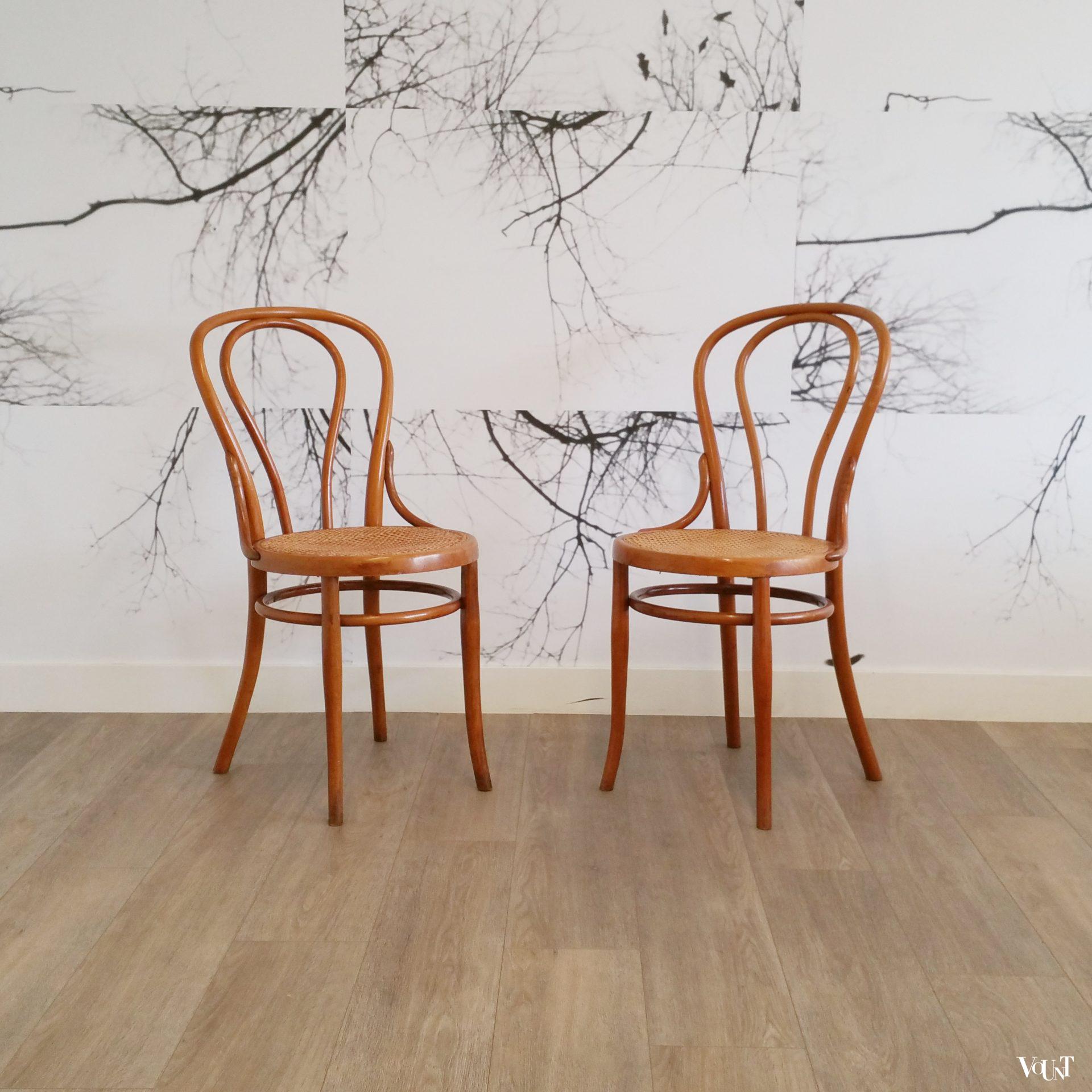 Set van 2 stoelen nr. 18, Josef Hoffmann, rond 1900