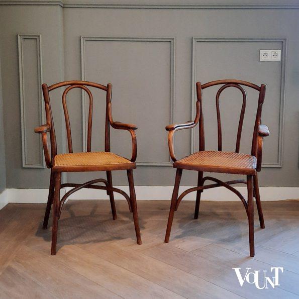 Set van 2 Thonet-stoelen nr. 56 / 1056, rond 1900